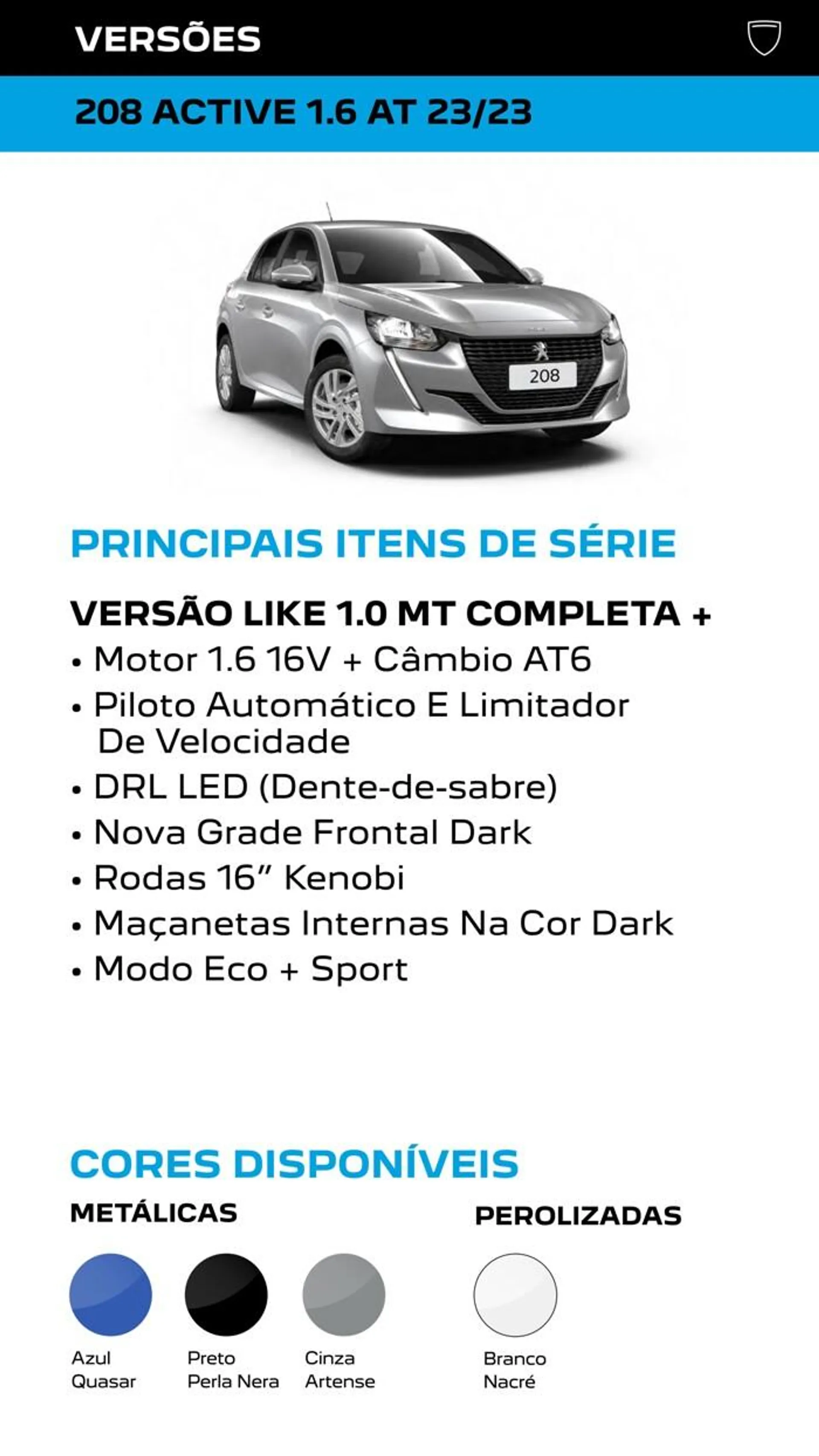 Encarte de NOVO PEUGEOT 208 12 de junho até 12 de junho 2024 - Pagina 18