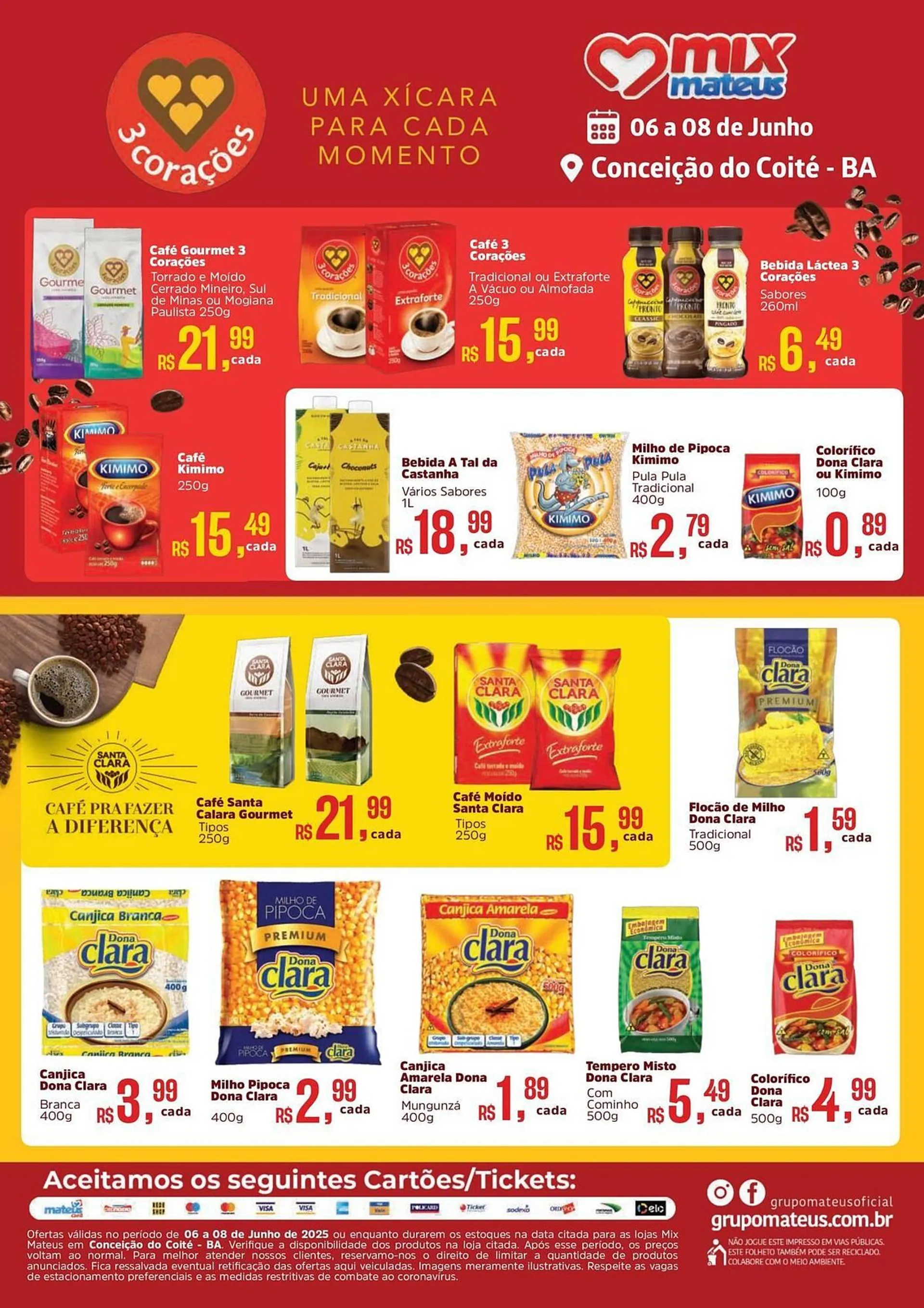 Encarte de Catálogo Supermercados Mateus 6 de junho até 8 de junho 2025 - Pagina 1
