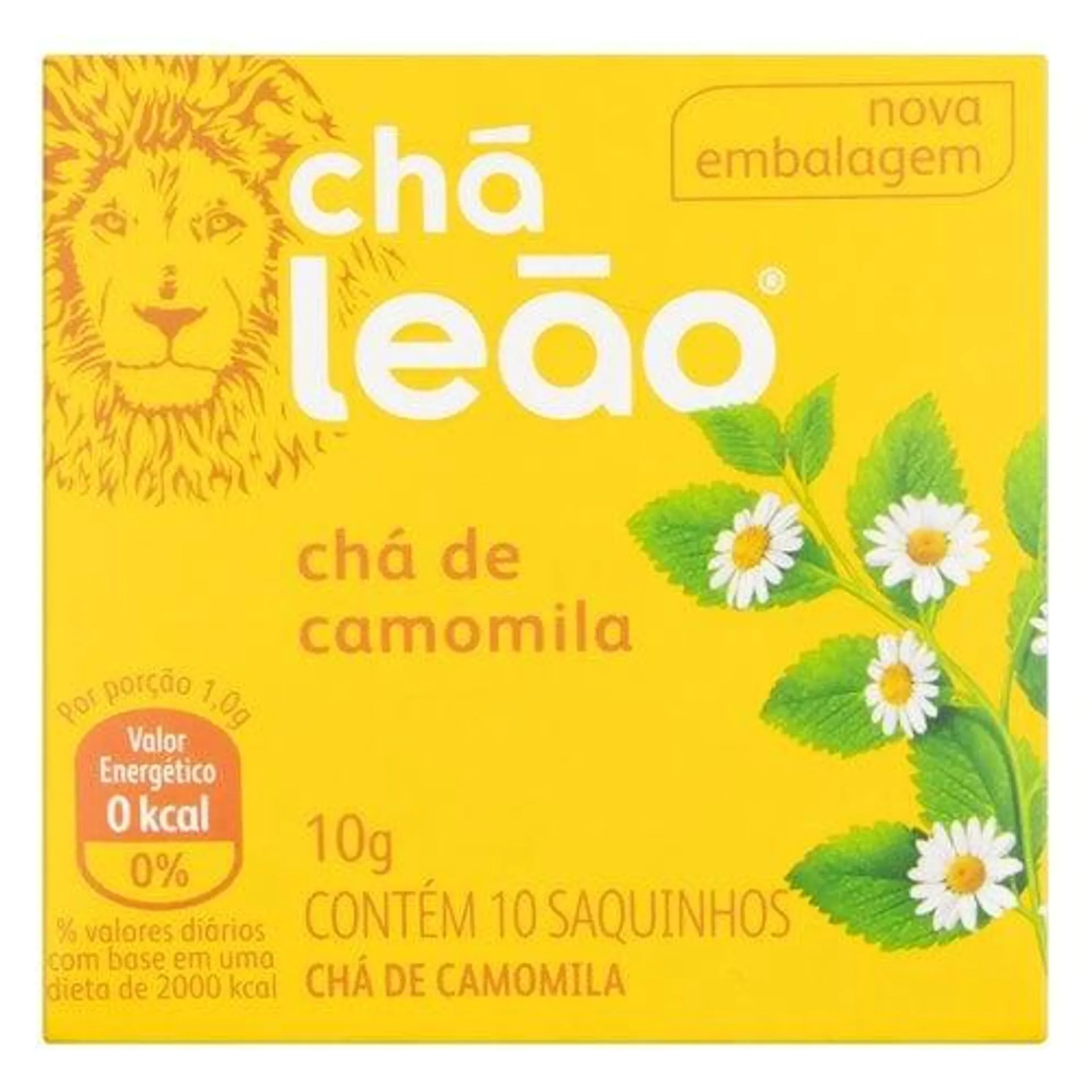 Chá Camomila Chá Leão Caixa 10g 10 Unidades