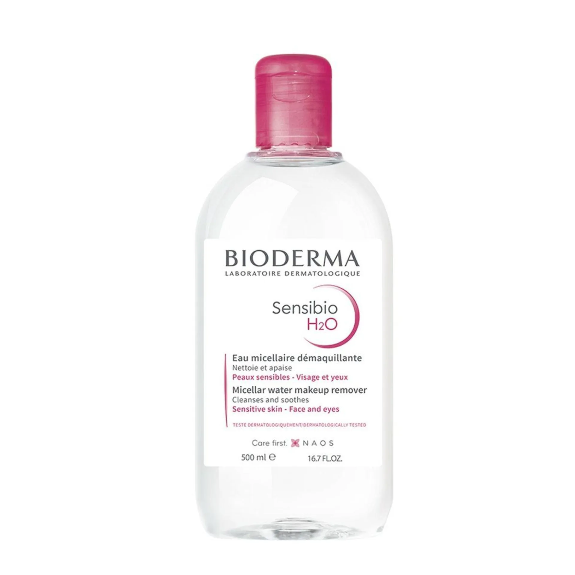 Água Micelar Bioderma Sensibio H2o Dermatológica Calmante Para Peles Normais A Sensíveis 500ml