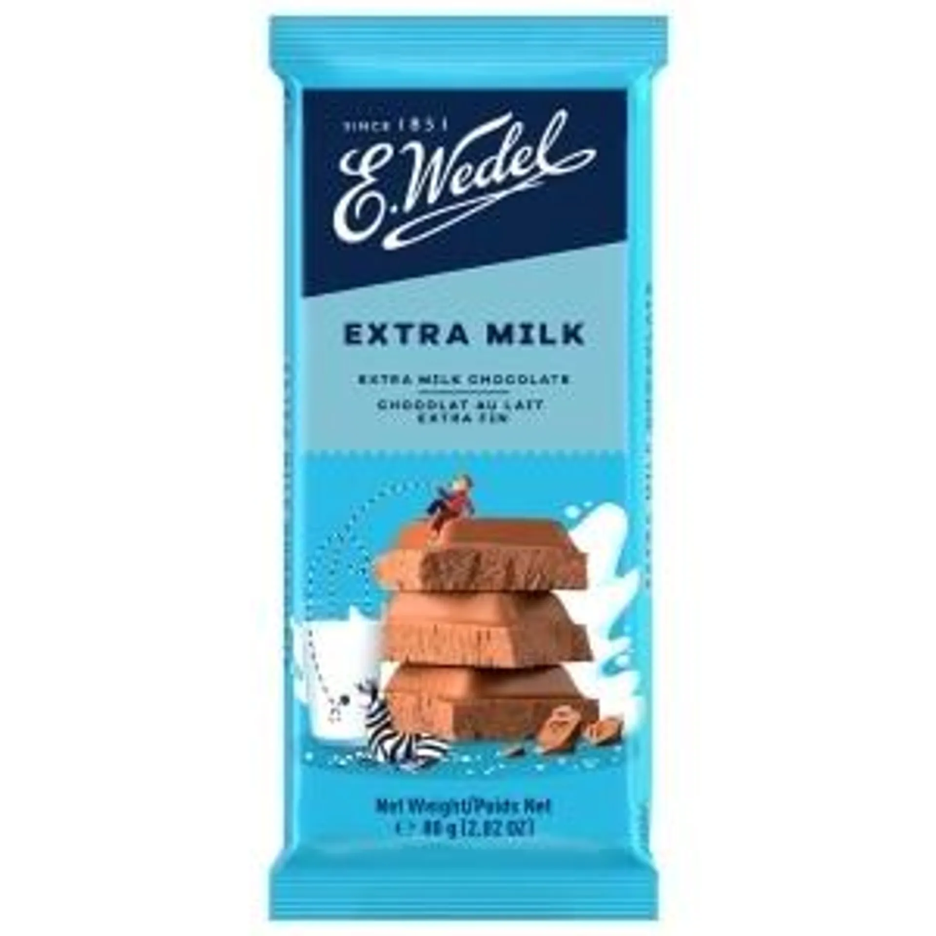 Chocolate E.Wedel ao Leite Extra Milk 80g