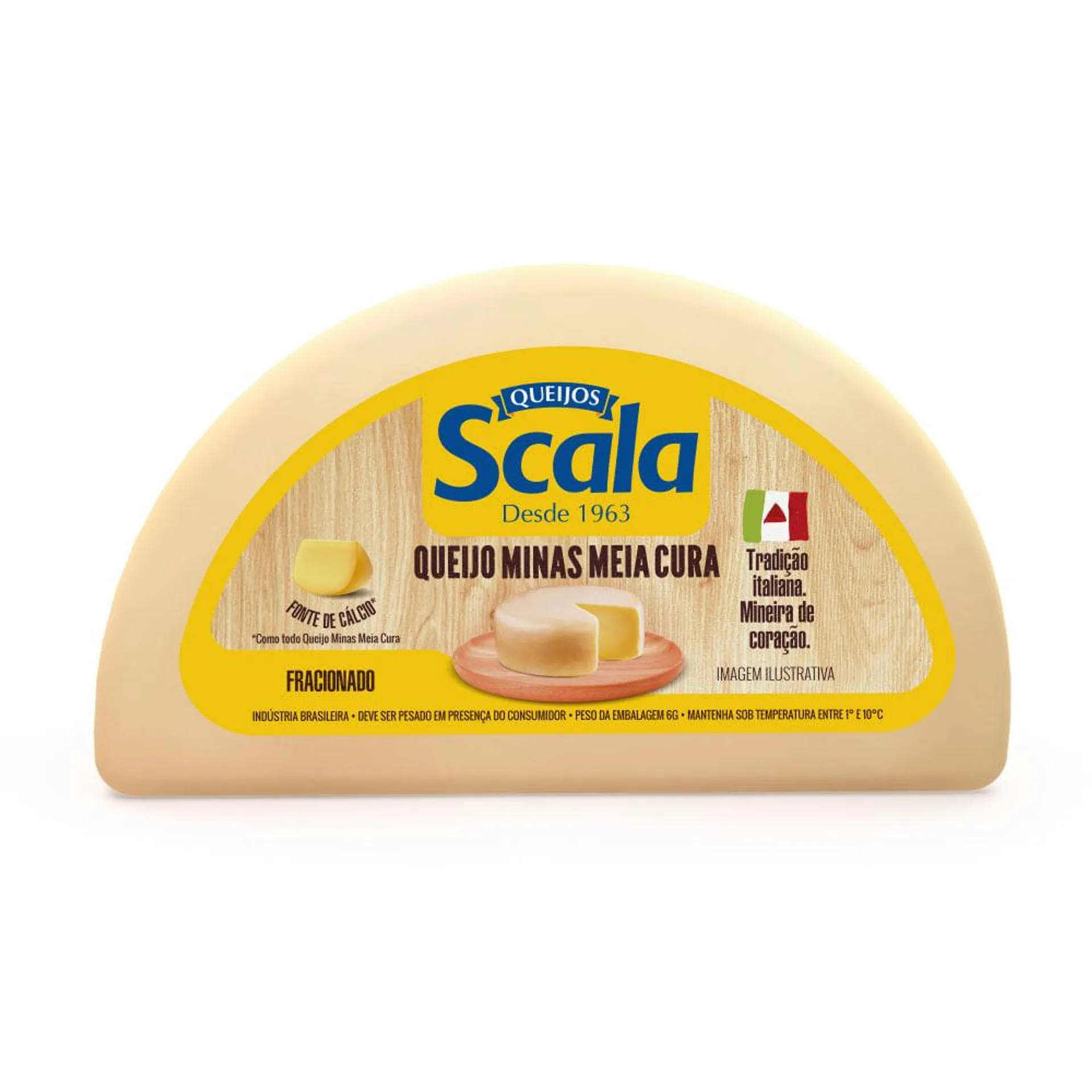 Queijo Minas Meia Cura Scala 542g