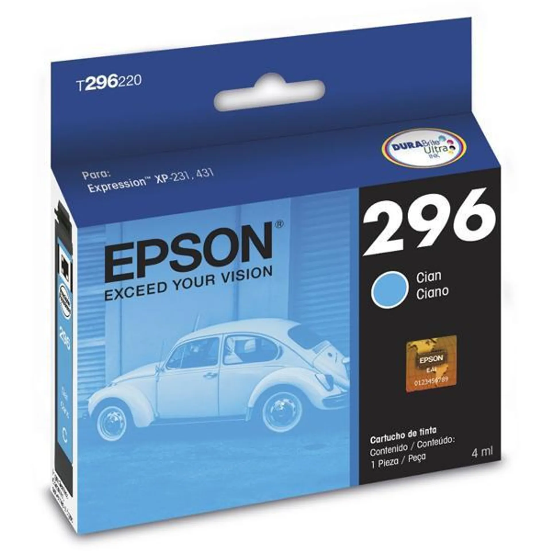 Cartucho p/Expression ciano T296220BR Epson CX 1 UN