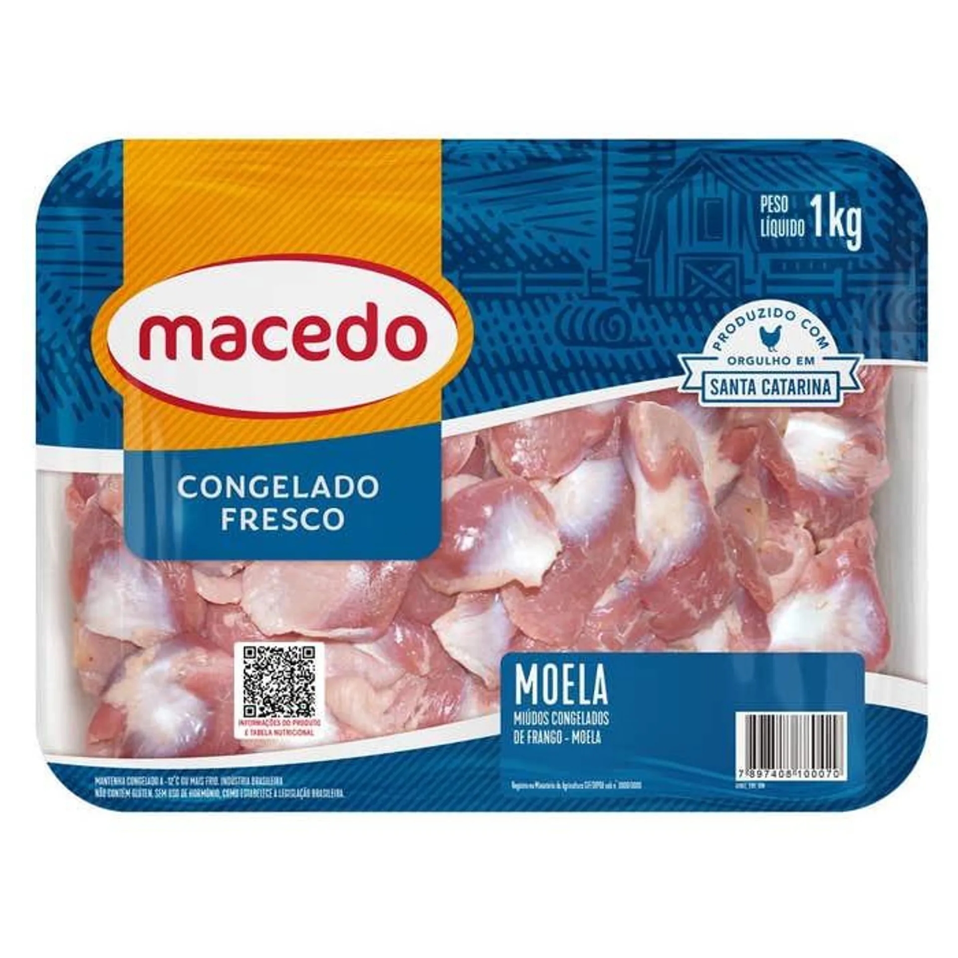 Moela De Frango Macedo Bandeja 1kg