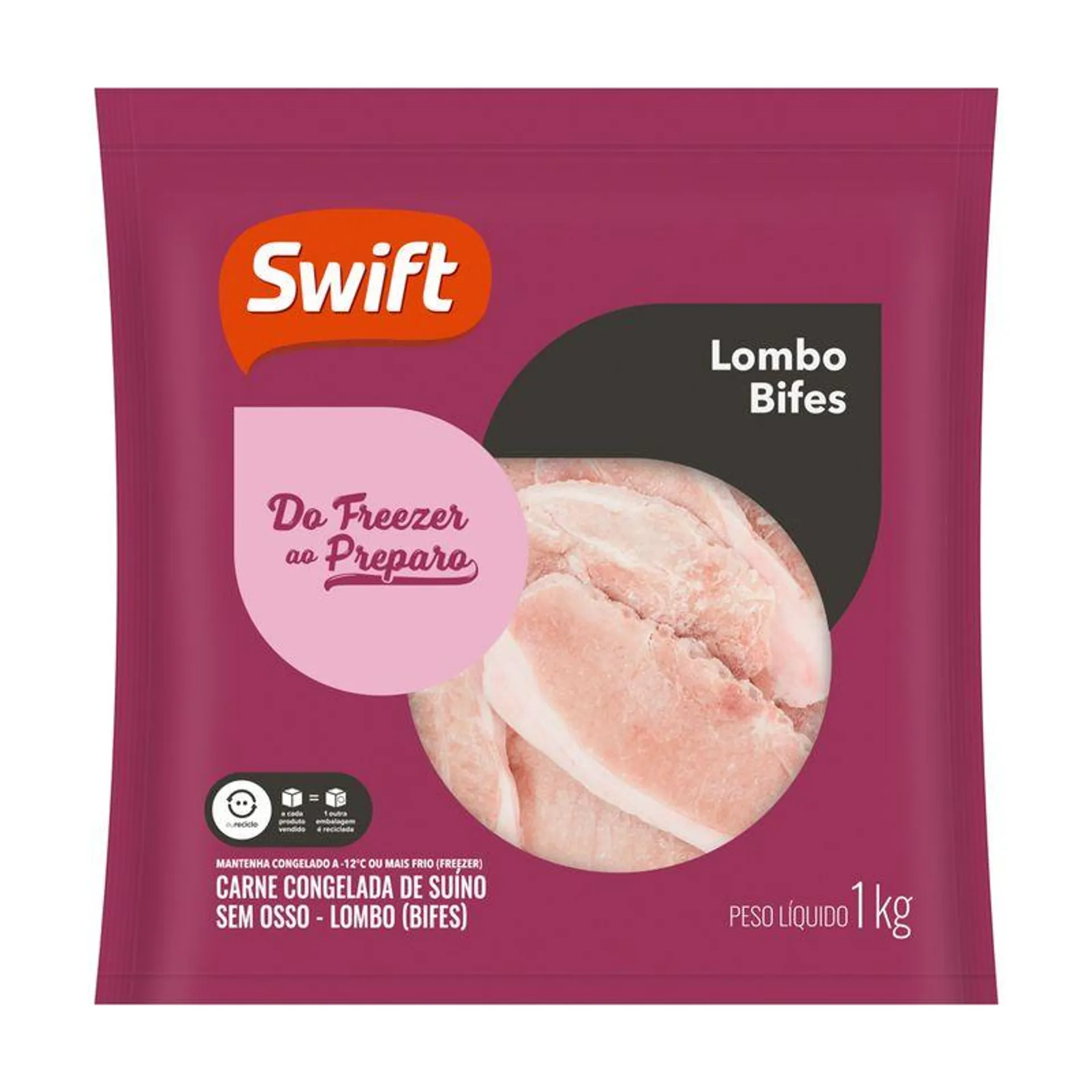 CS Lombo Congelado Swift Bifes 1Kg