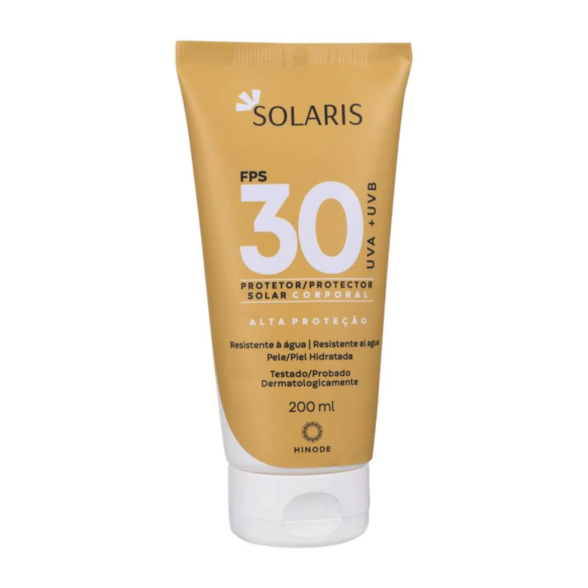 Protetor Solar Corporal Solaris UVA e UVB FPS 30 200ml