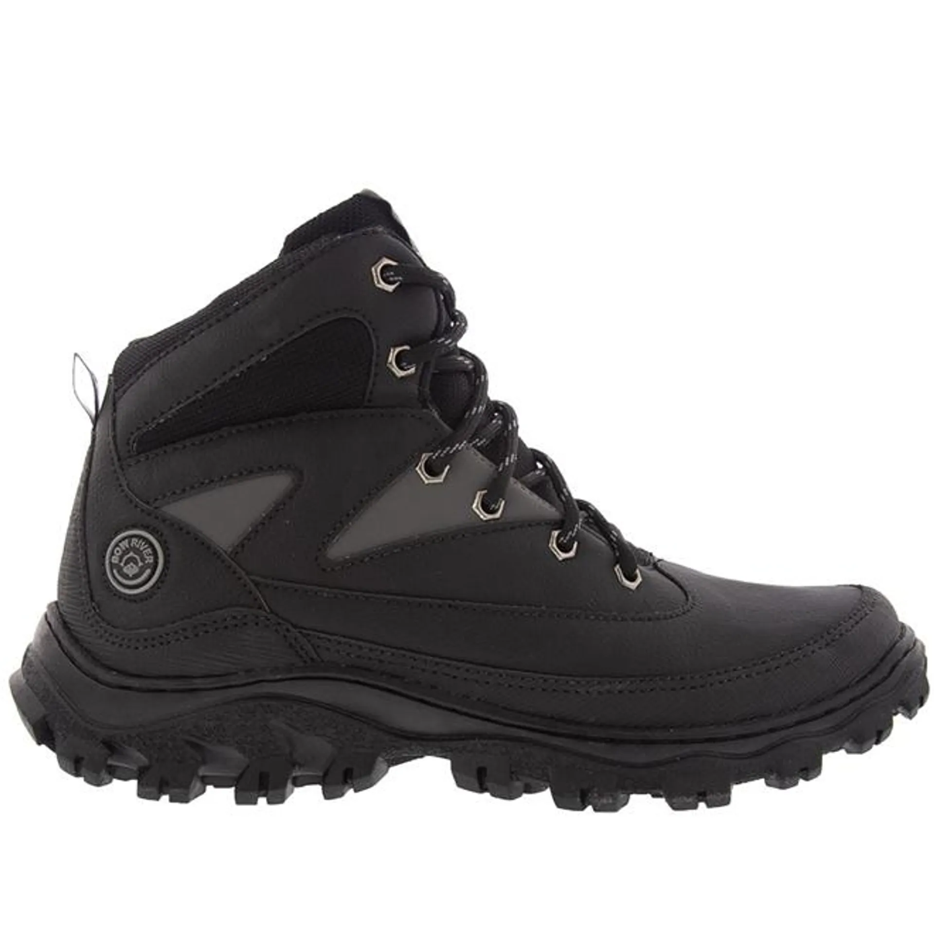 Bota Trekking Bow River Detalhe Recortes Preto