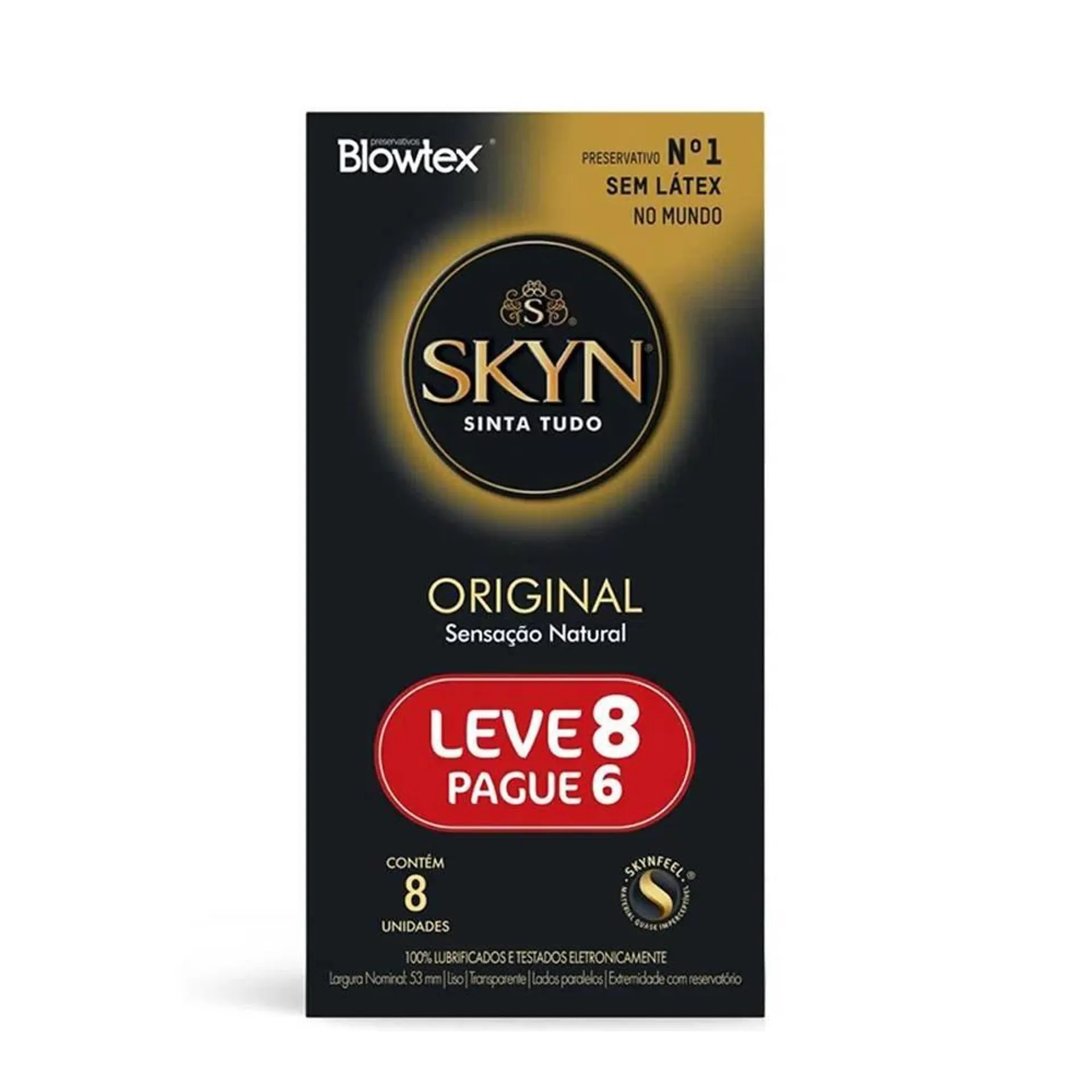 Preservativo Blowtex Skyn Original Leve 8 Pague 6