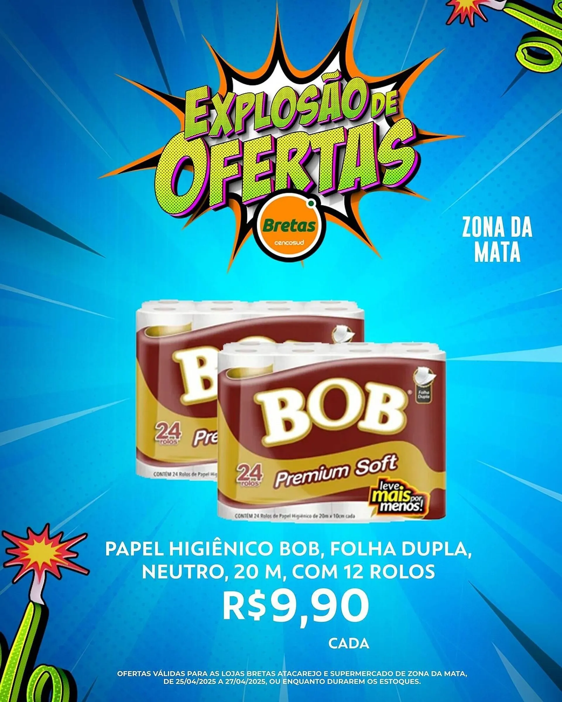 Encarte de Catálogo Supermercados Bretas 25 de abril até 27 de abril 2025 - Pagina 3