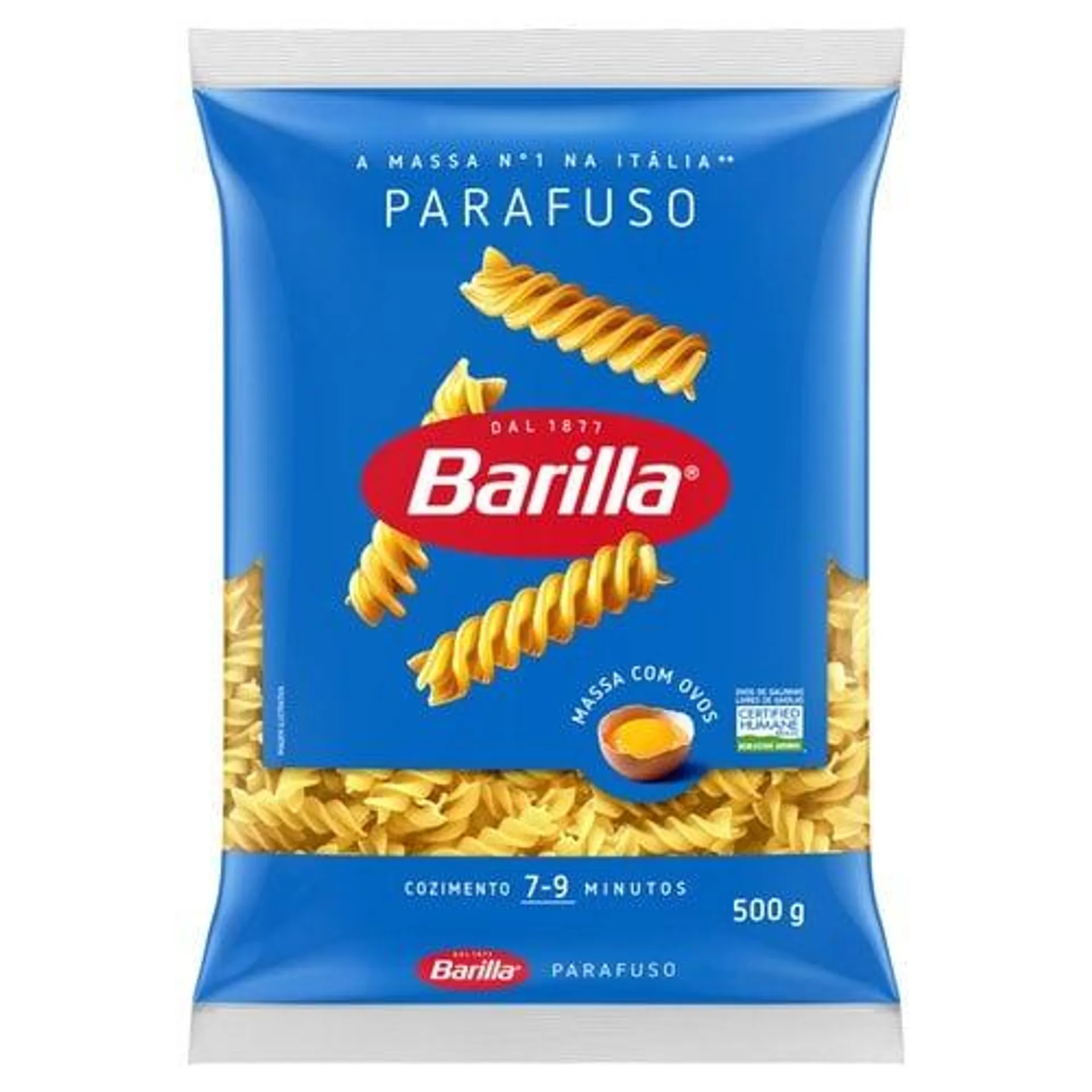 Macarrão com Ovos Parafuso Barilla Pacote 500g