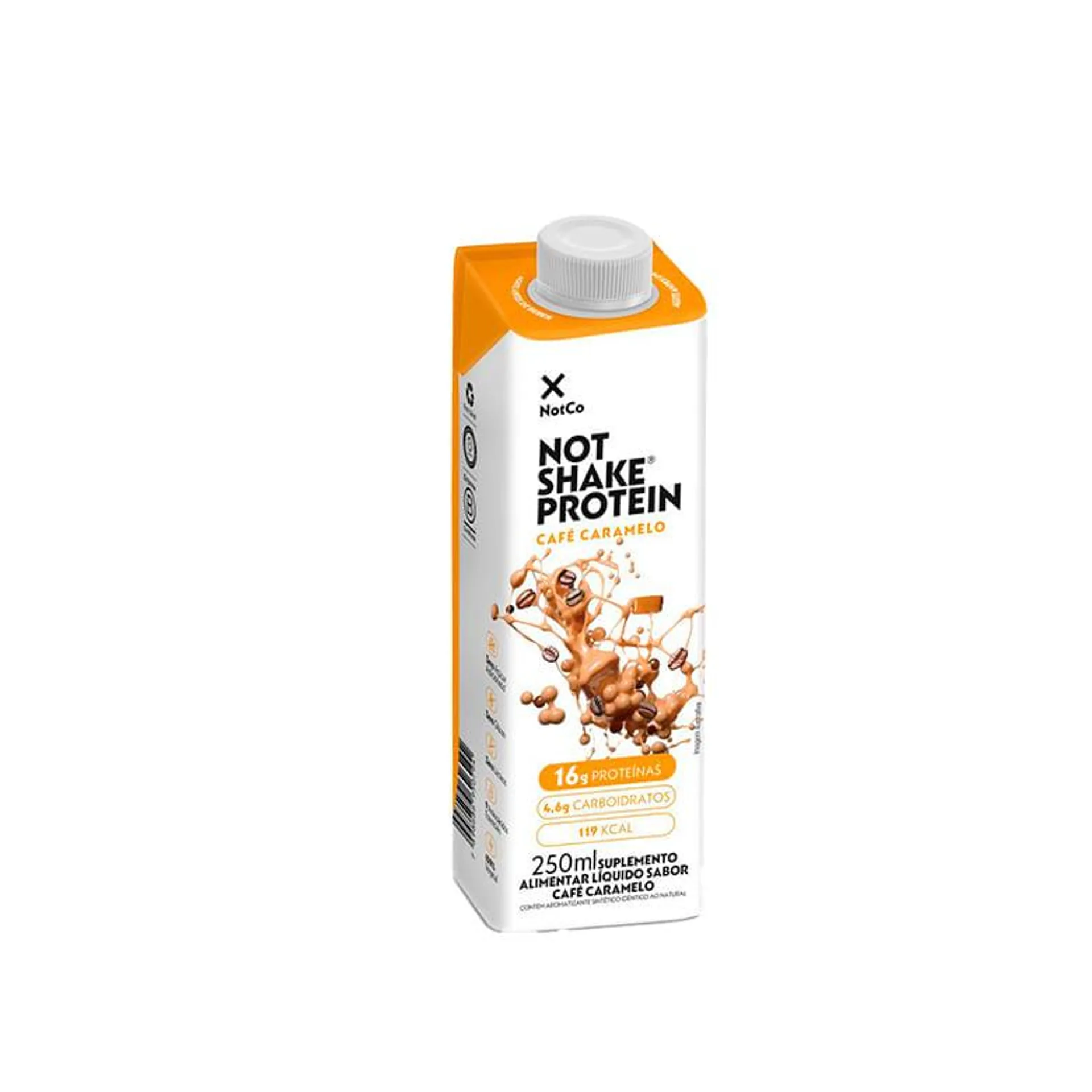 Bebida Vegetal Notco NotShake Protein 16g Café Caramelo 250ml