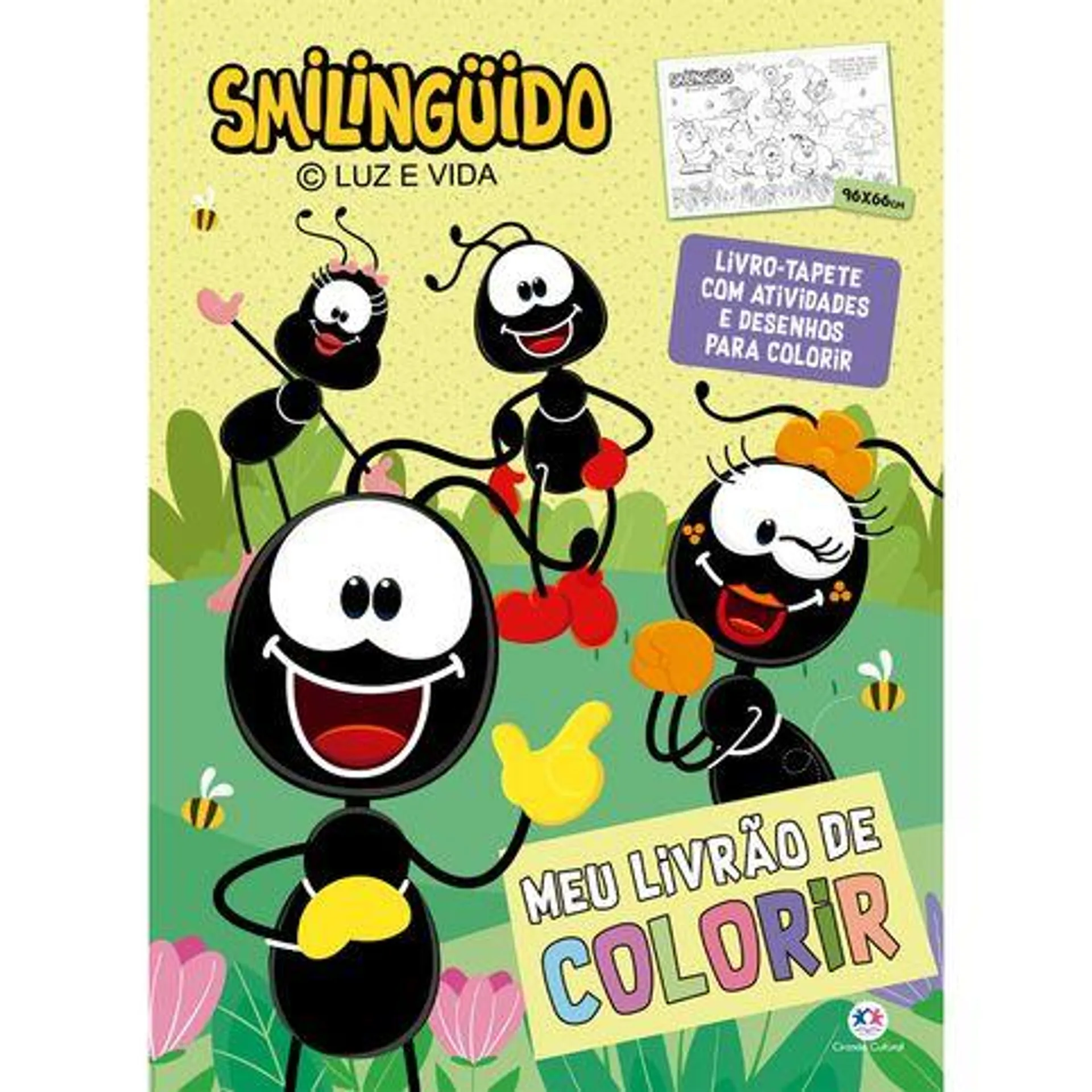 Livro tapete Smilinguido - Meu livrão de colorir Editora: Ciranda Cultura