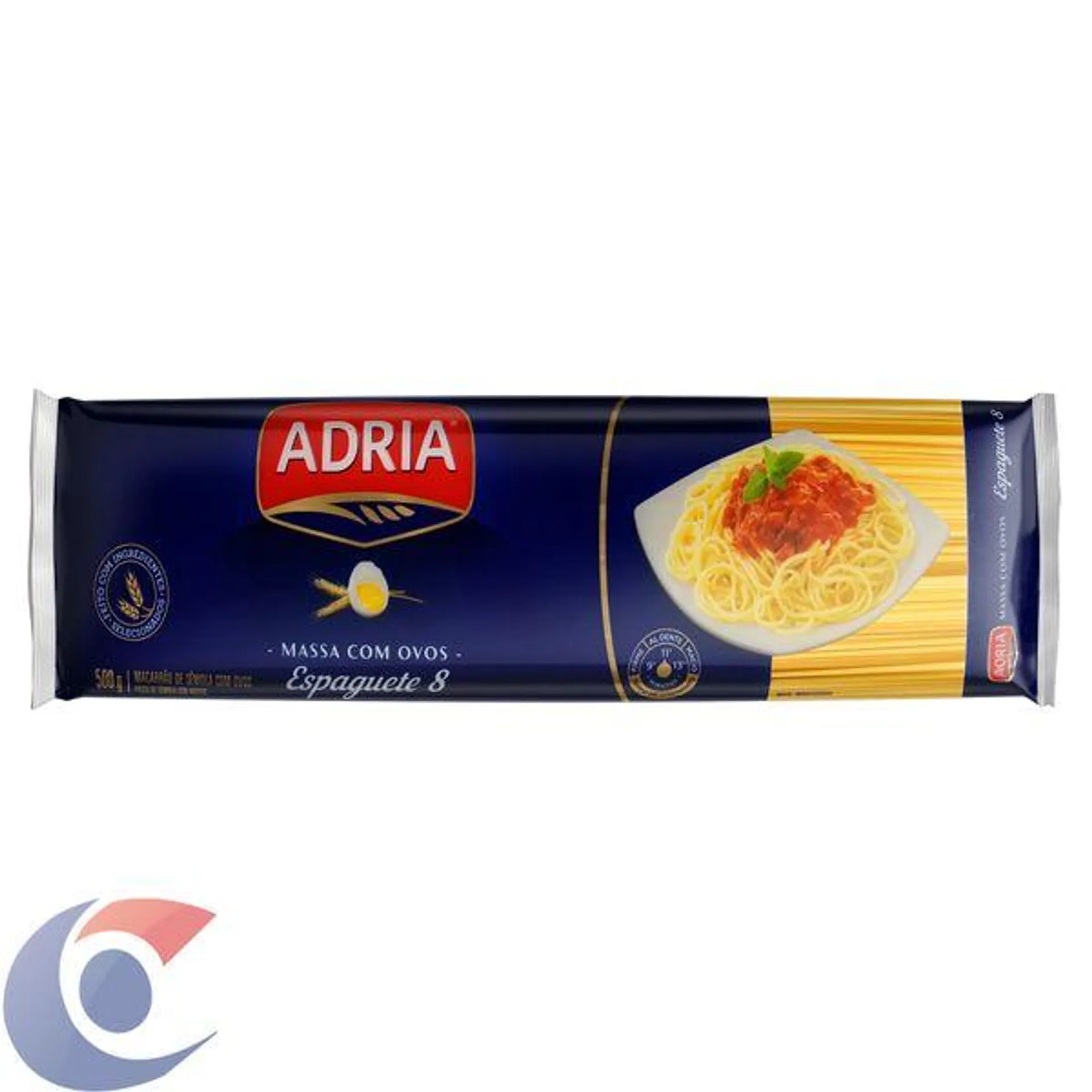 Massa Com Ovos Adria Espaguete N°8 500g