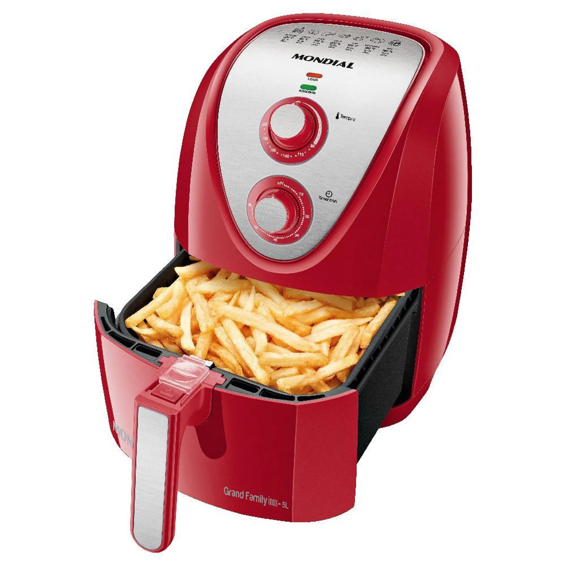 Fritadeira Elétrica Air Fryer 5 Litros AFN50RI Mondial Vermelha 127V