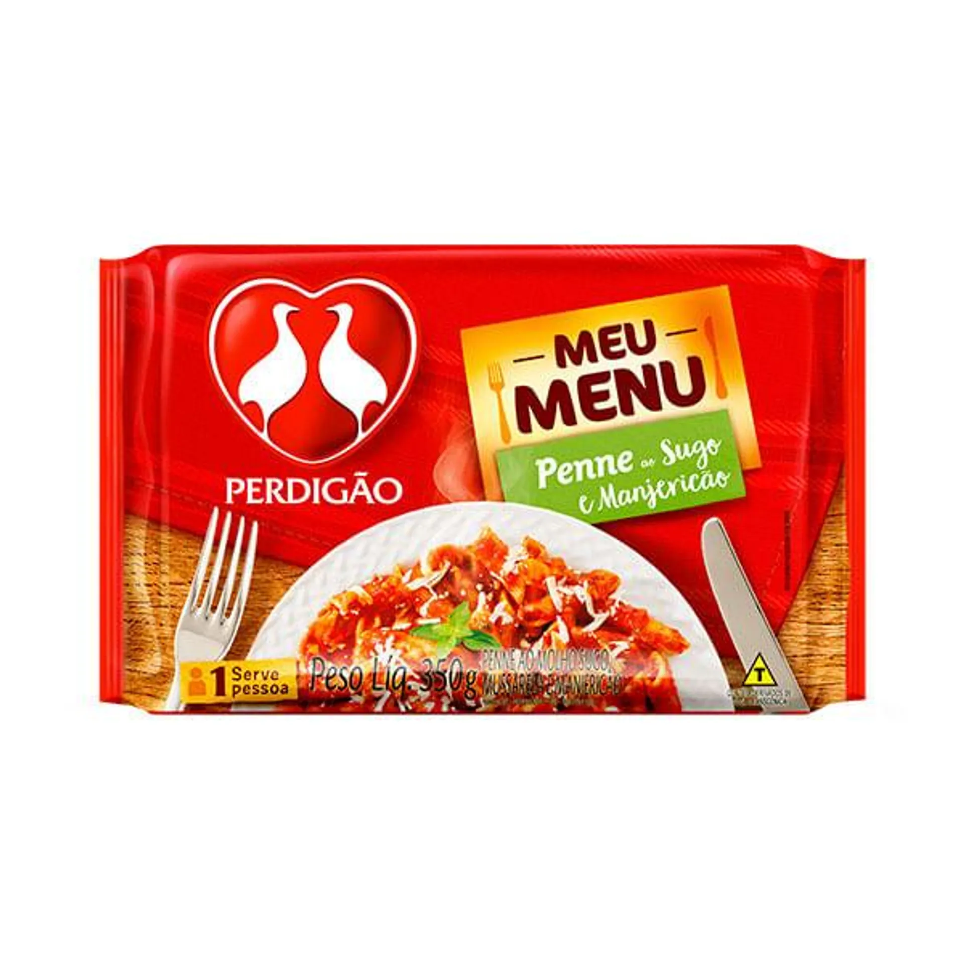 Meu Menu Perdigão Penne ao Sugo e Manjericão 350g