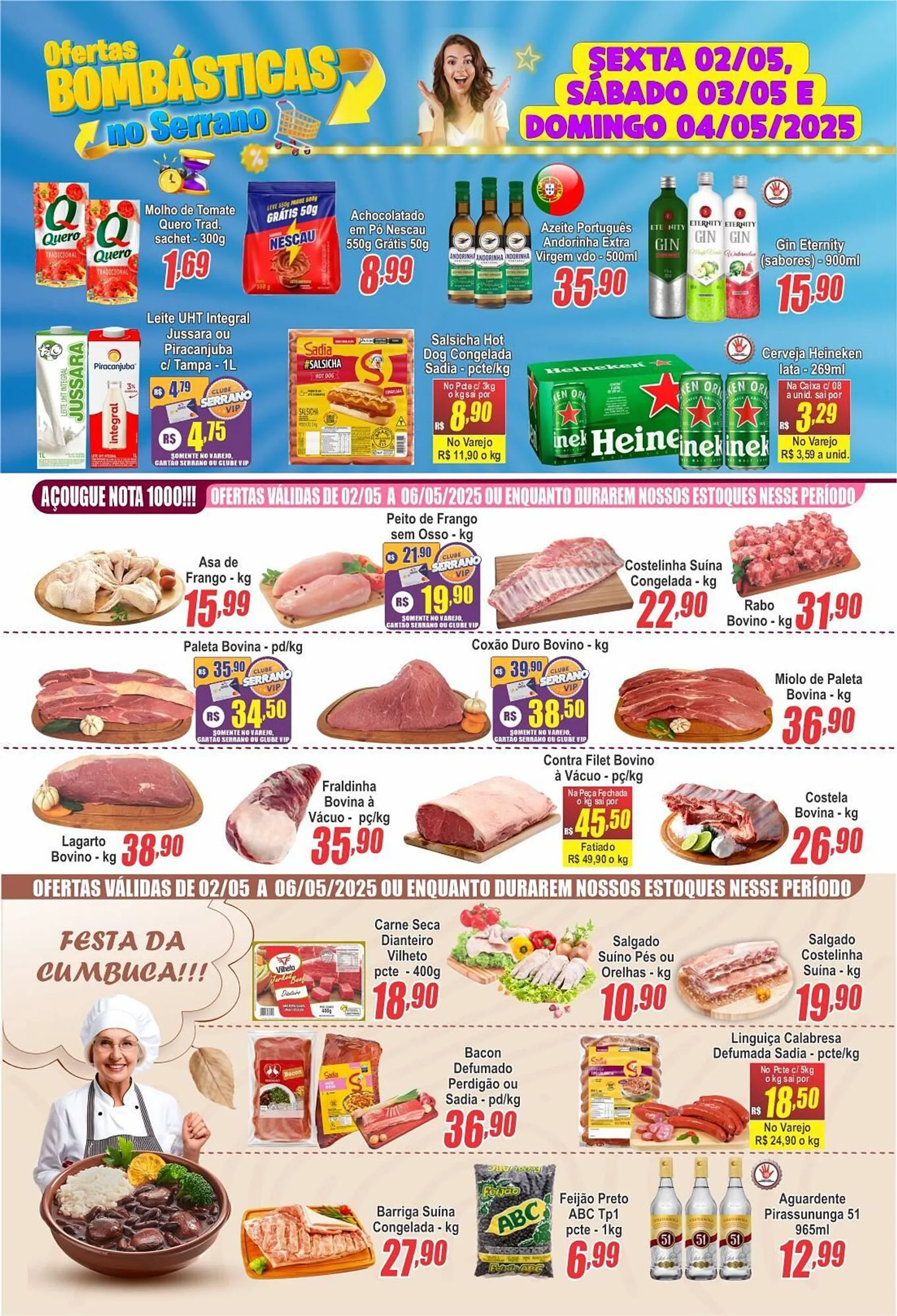 Encarte de Catálogo Serrano Supermercado 1 de maio até 6 de maio 2025 - Pagina 2