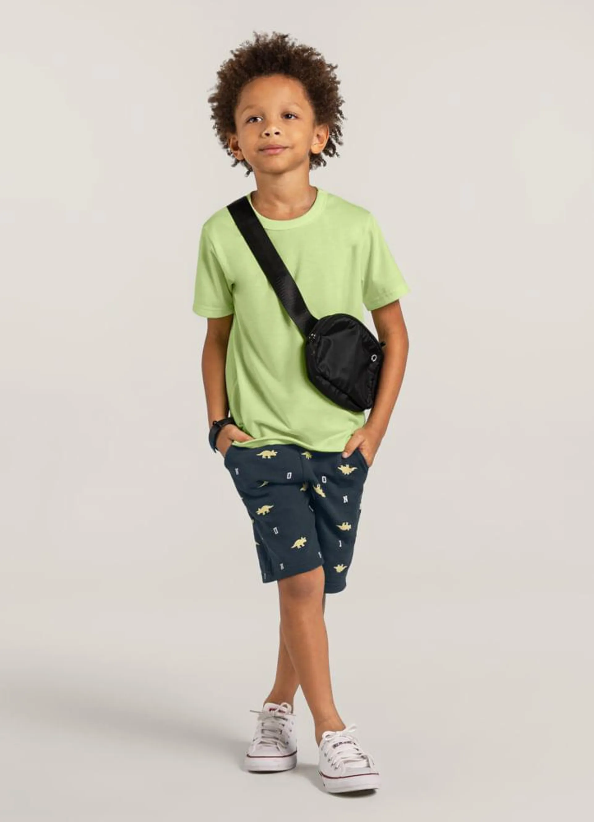 BERMUDA BÁSICA INFANTIL MENINO ESTAMPADA BRANDILI