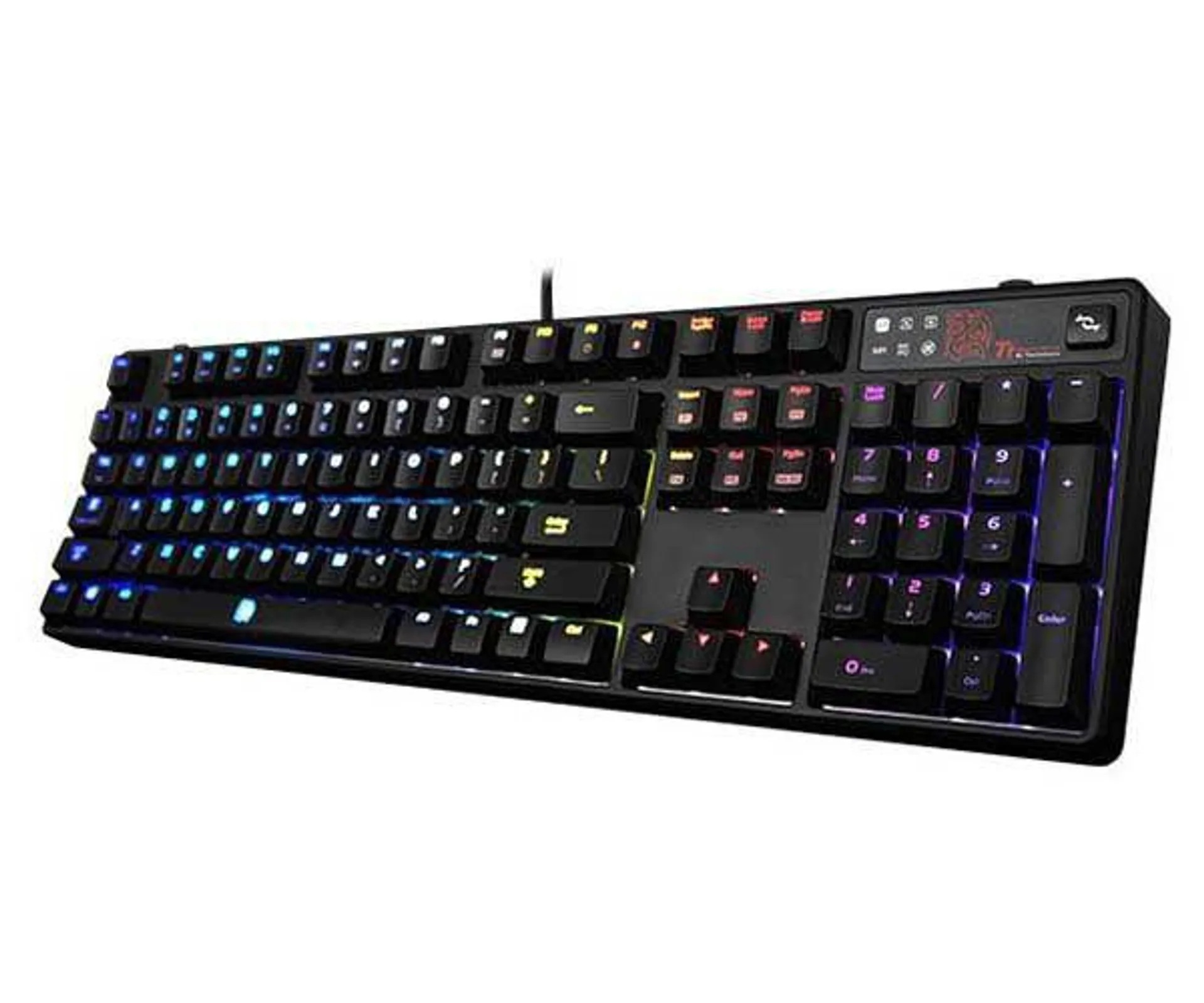 Teclado Thermaltake Tt eSPORTS Poseidon Z RGB Switch Marrom, KB-PZR-KBBRUS-01