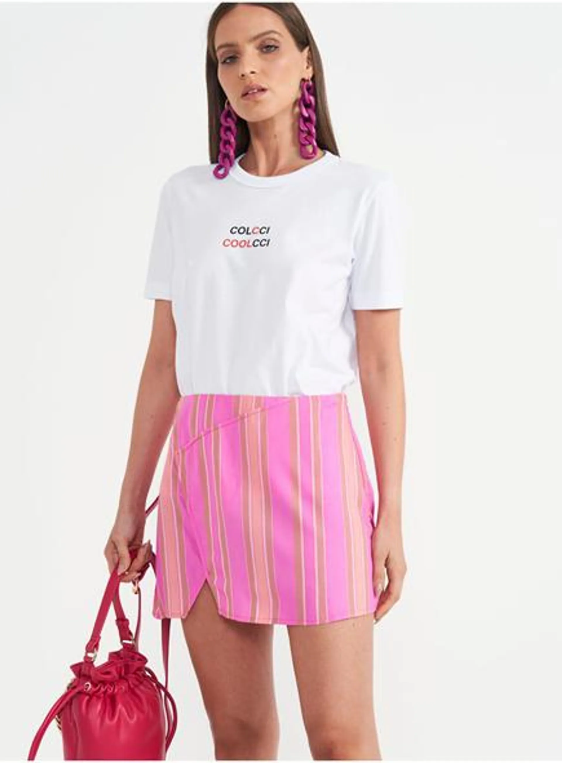 Camiseta Manga Curta Logo Colcci