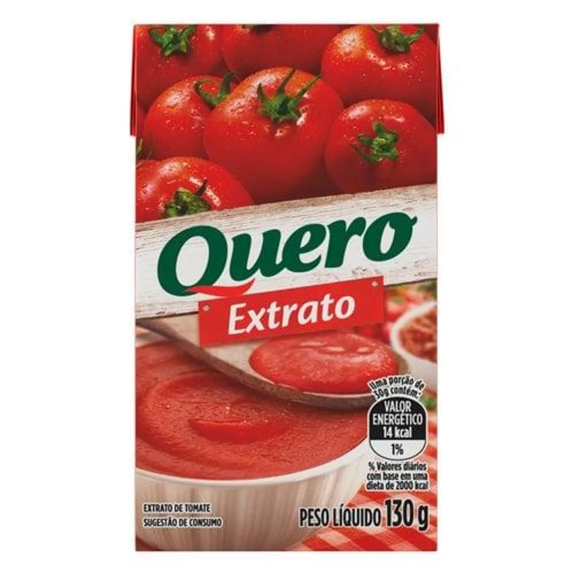 Extrato de Tomate Quero Caixa 130g