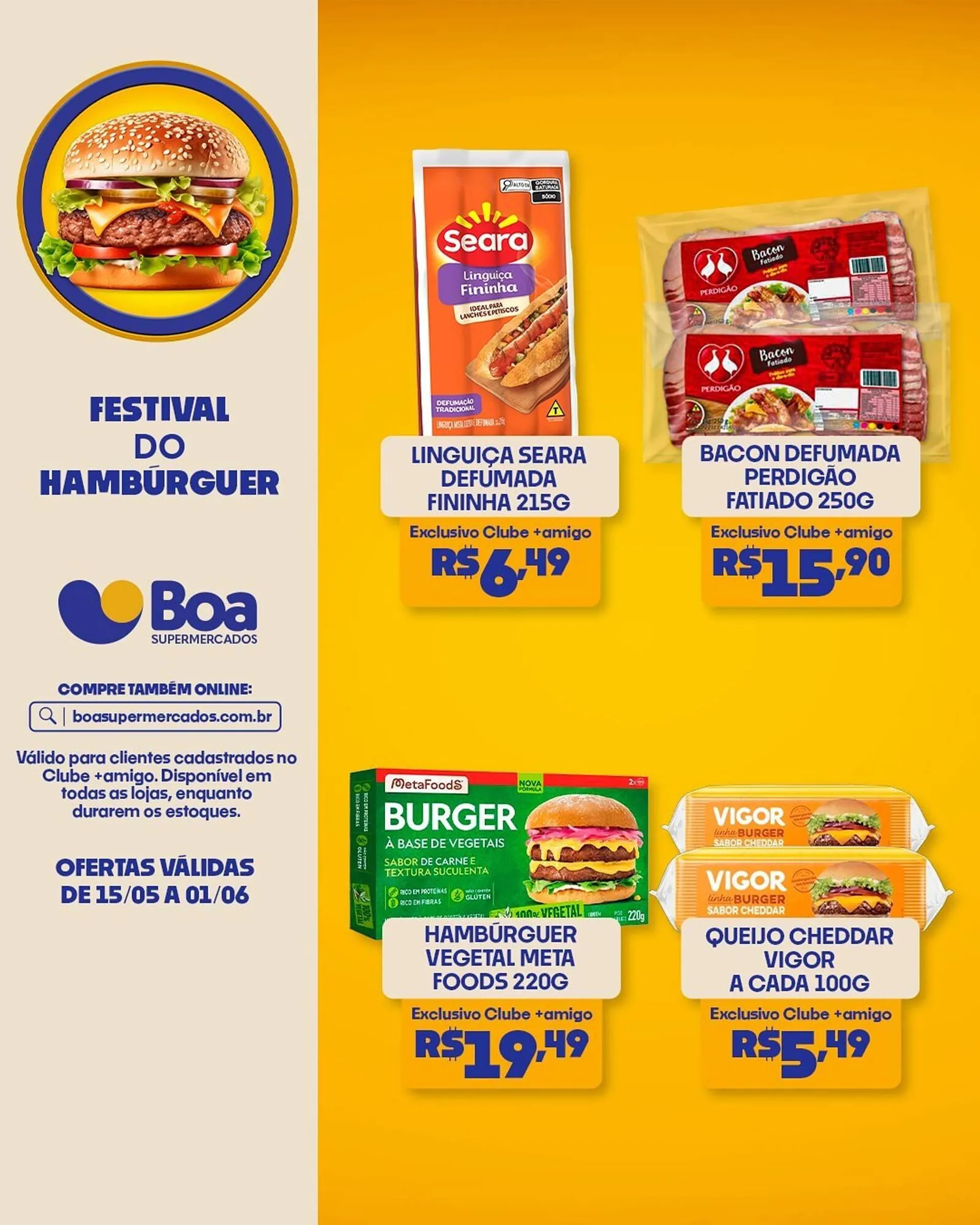 Encarte de Catálogo Boa Supermercados 16 de maio até 1 de junho 2025 - Pagina 1