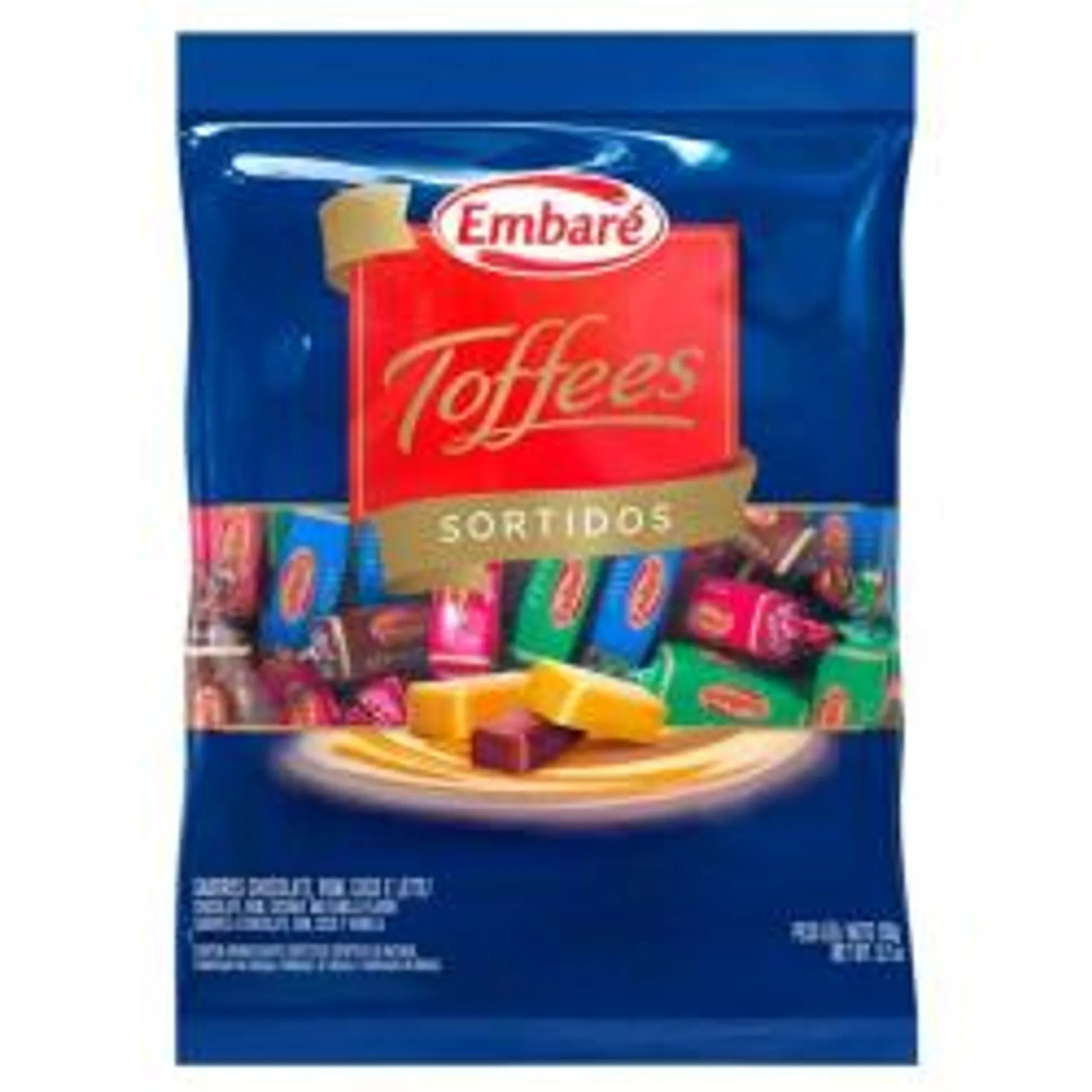 Bala De Caramelo Embaré Sabor Toffes Sortidos 150gr