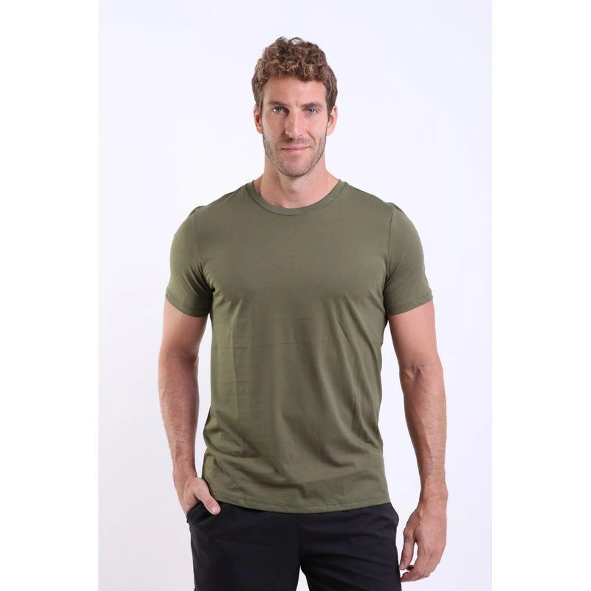 Camiseta Básica Head Malha Pima Verde Militar