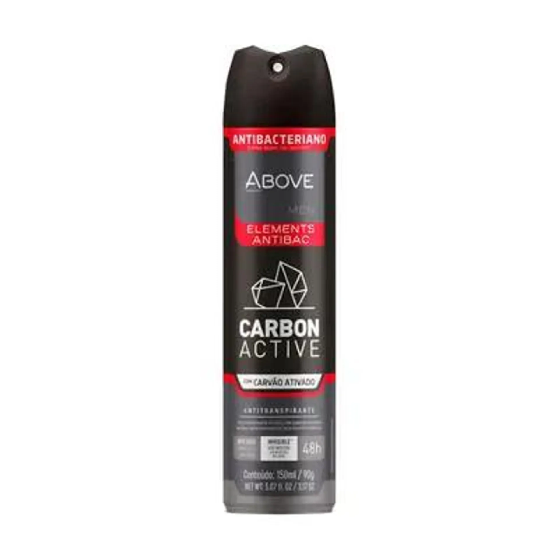 Desodorante Aerosol Above Men Carbon Active Antibacteriano 150ml