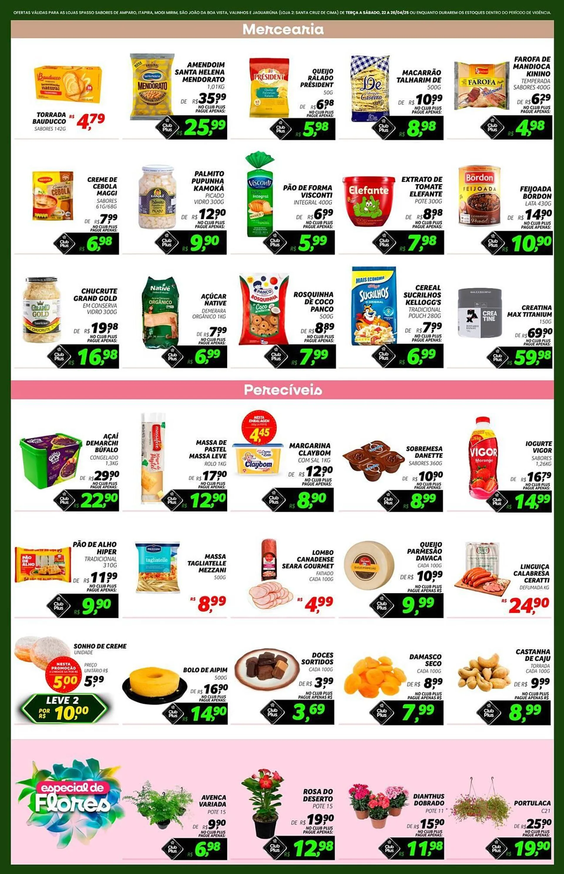 Encarte de Catálogo Spasso Sabores 22 de abril até 26 de abril 2025 - Pagina 2