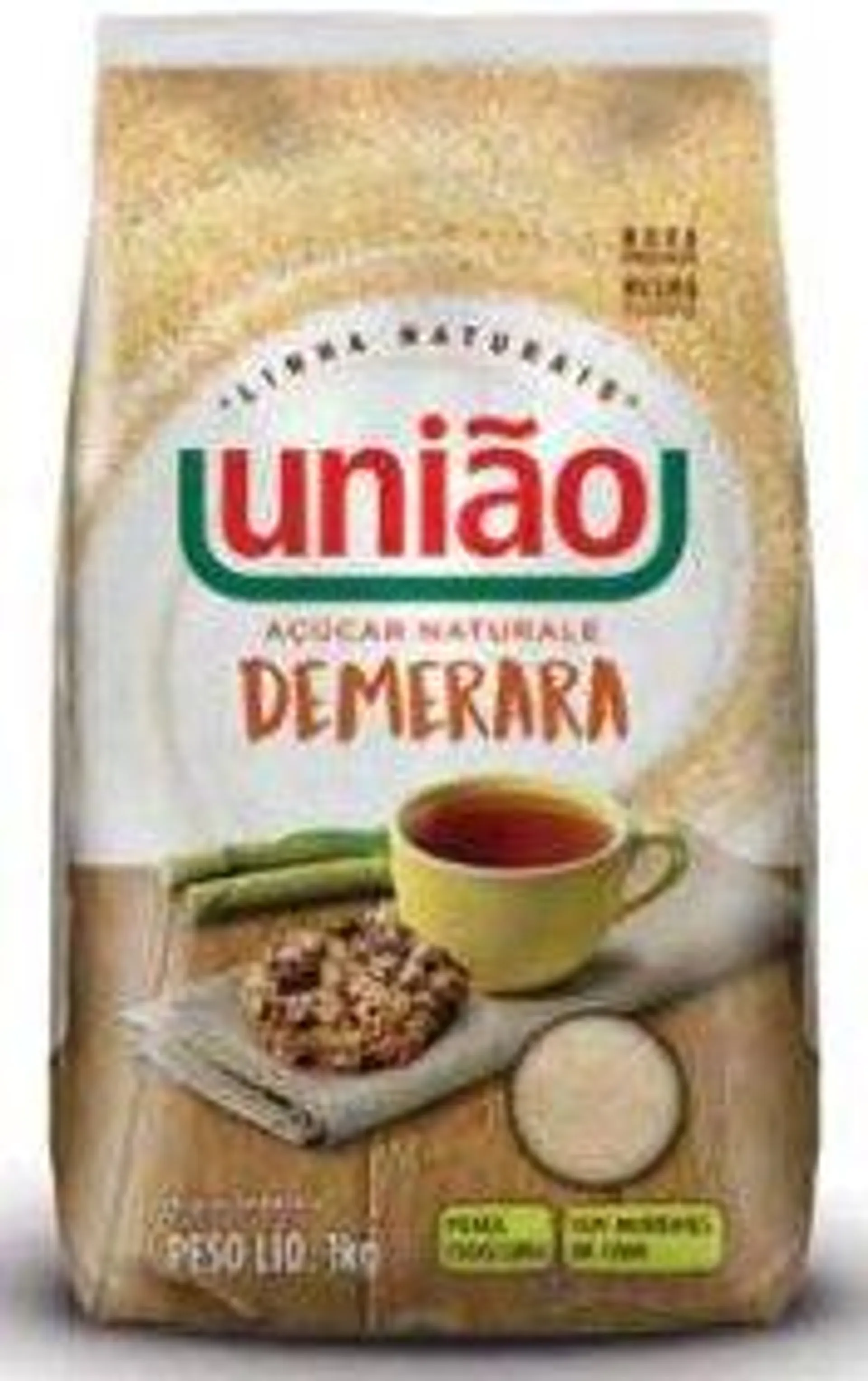 Açúcar Naturale Demerara União Pacote 1Kg