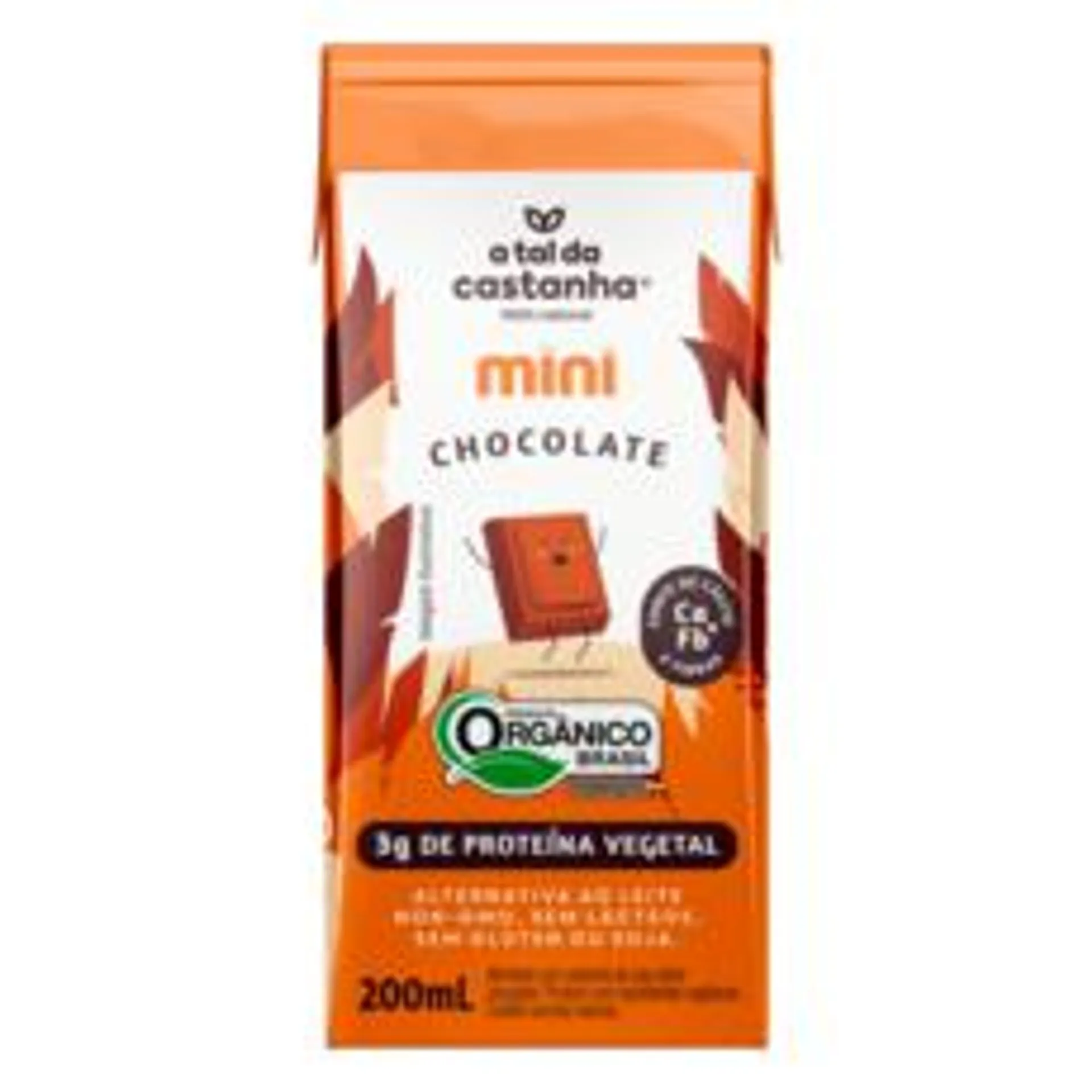 Bebida á Base de Castanha-de-Caju A TAL DA CASTANHA Orgânica Chocolate 200ml