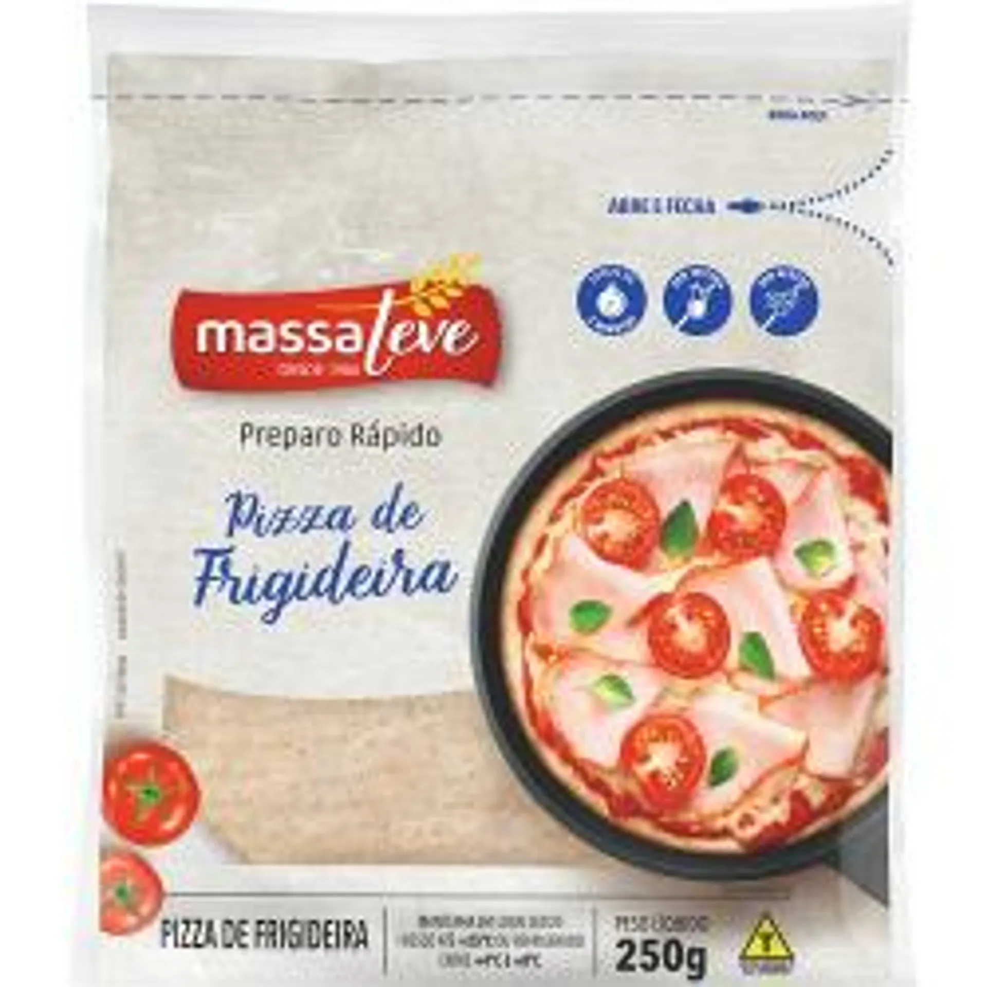 Massa Para Pizza Massaleve De Frigideira 250g - 10unid.
