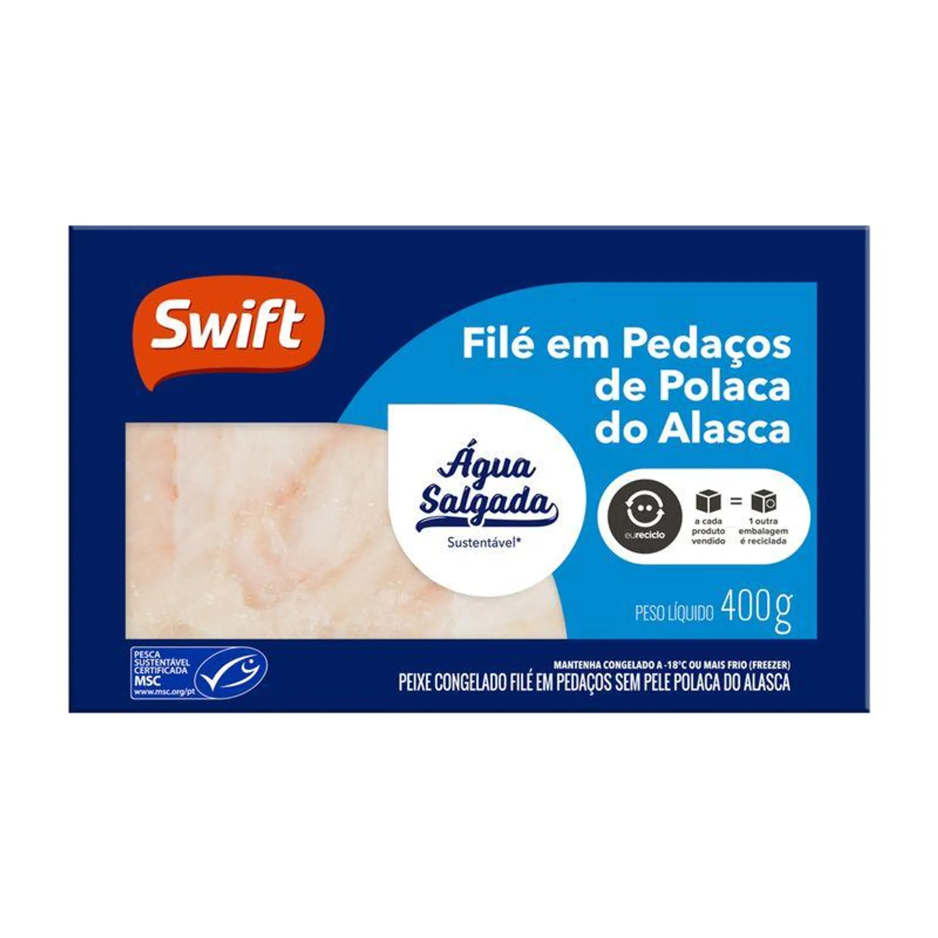 Peixe Polaca Alaska Swift 400g