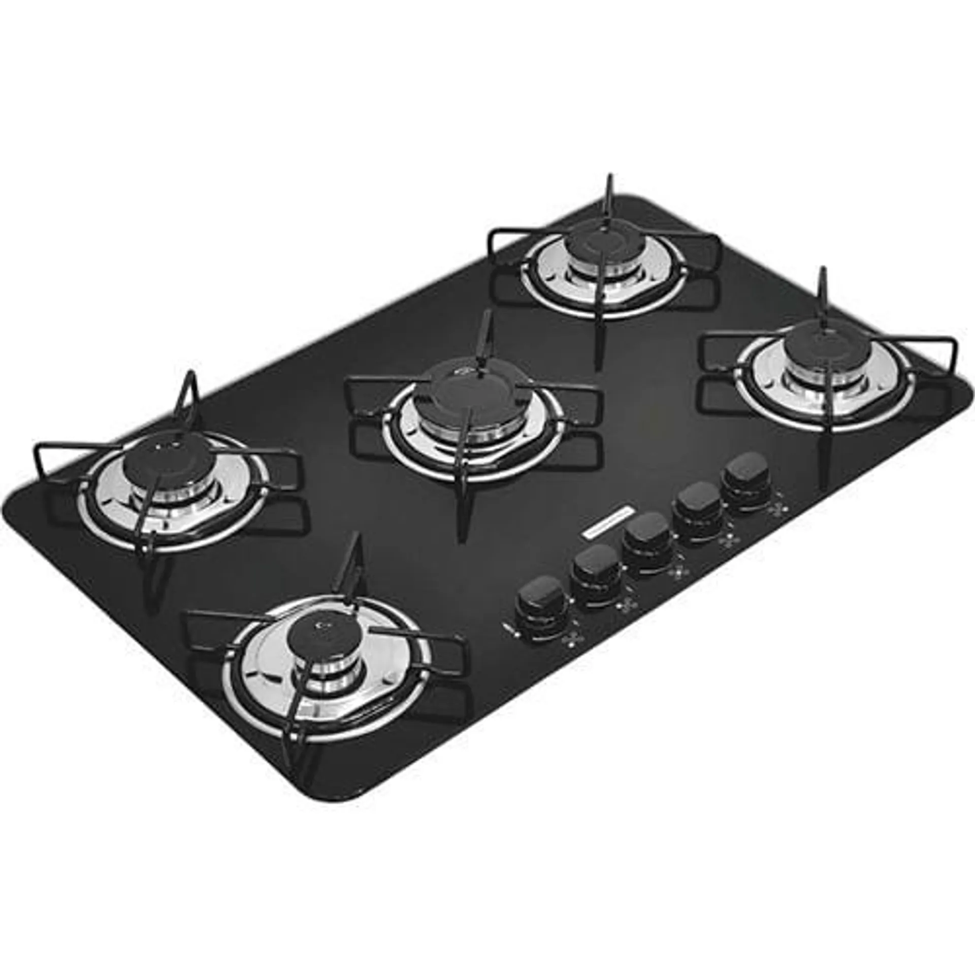 Cooktop a Gás 5 Bocas Glass 5GG 70 com Mesa de Vidro Superautomático Tramontina