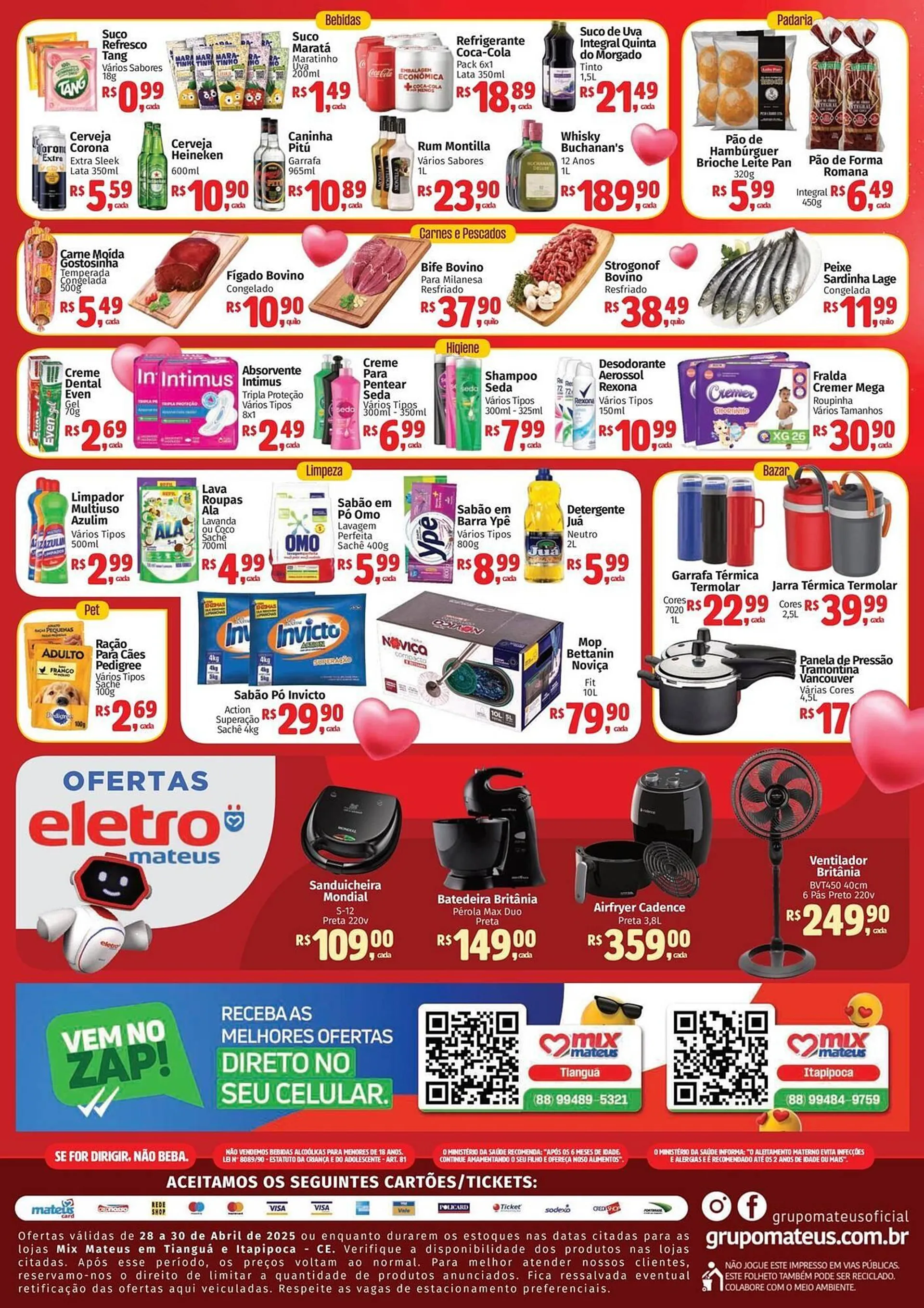 Encarte de Catálogo Supermercados Mateus 30 de abril até 30 de abril 2025 - Pagina 2