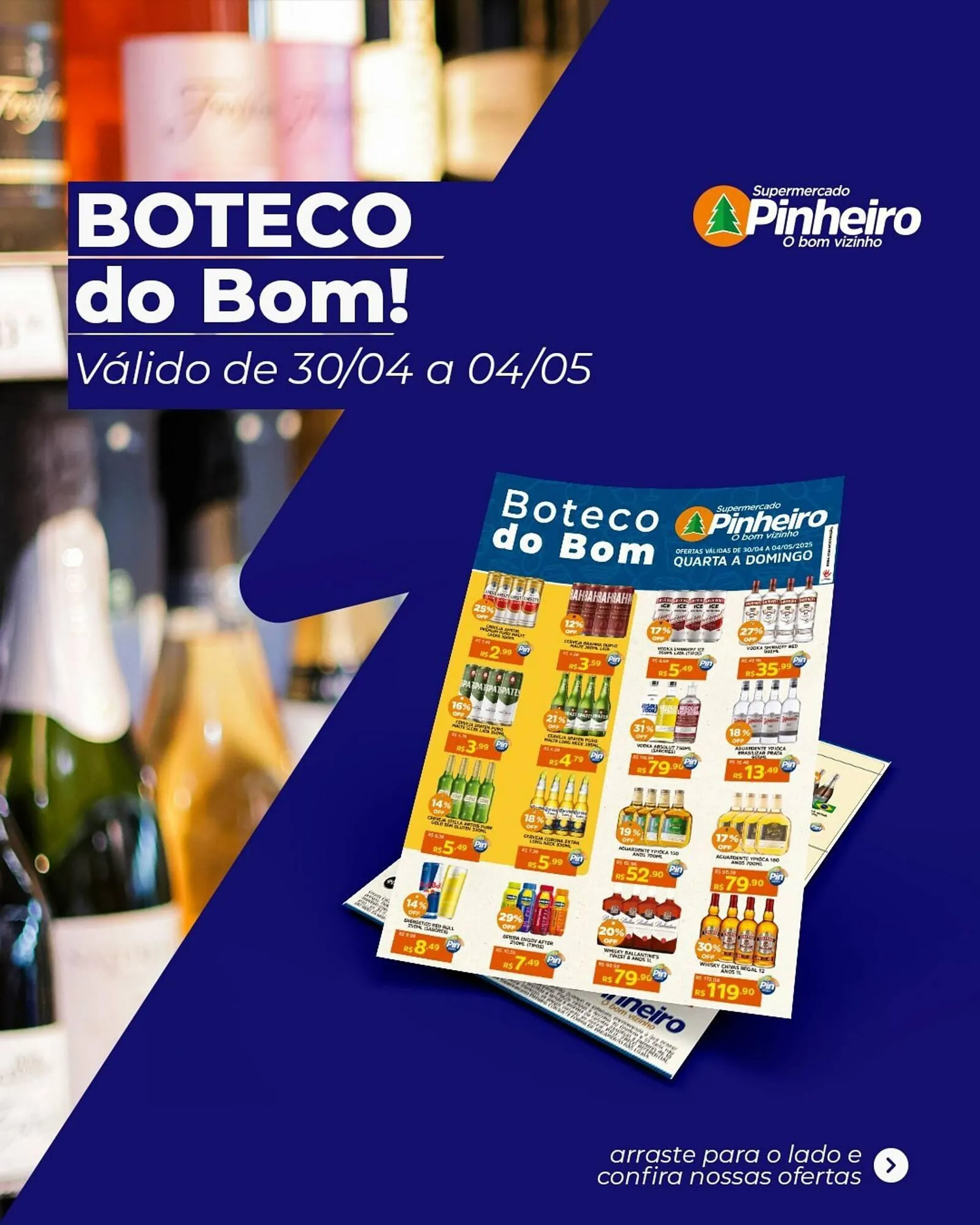 Encarte de Catálogo Pinheiro Supermercado 30 de abril até 4 de maio 2025 - Pagina 1