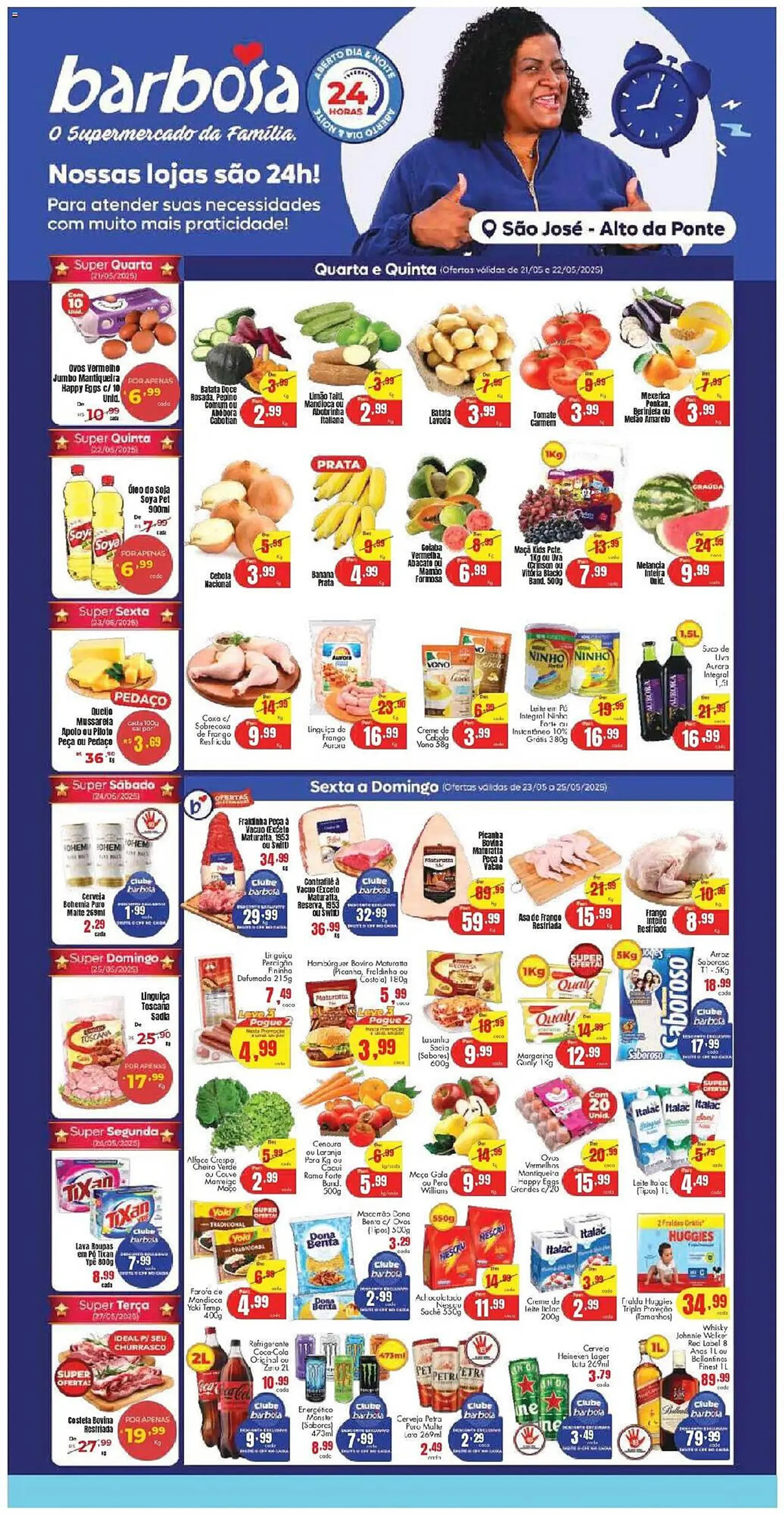 Encarte de Catálogo Barbosa Supermercados 21 de maio até 27 de maio 2025 - Pagina 1