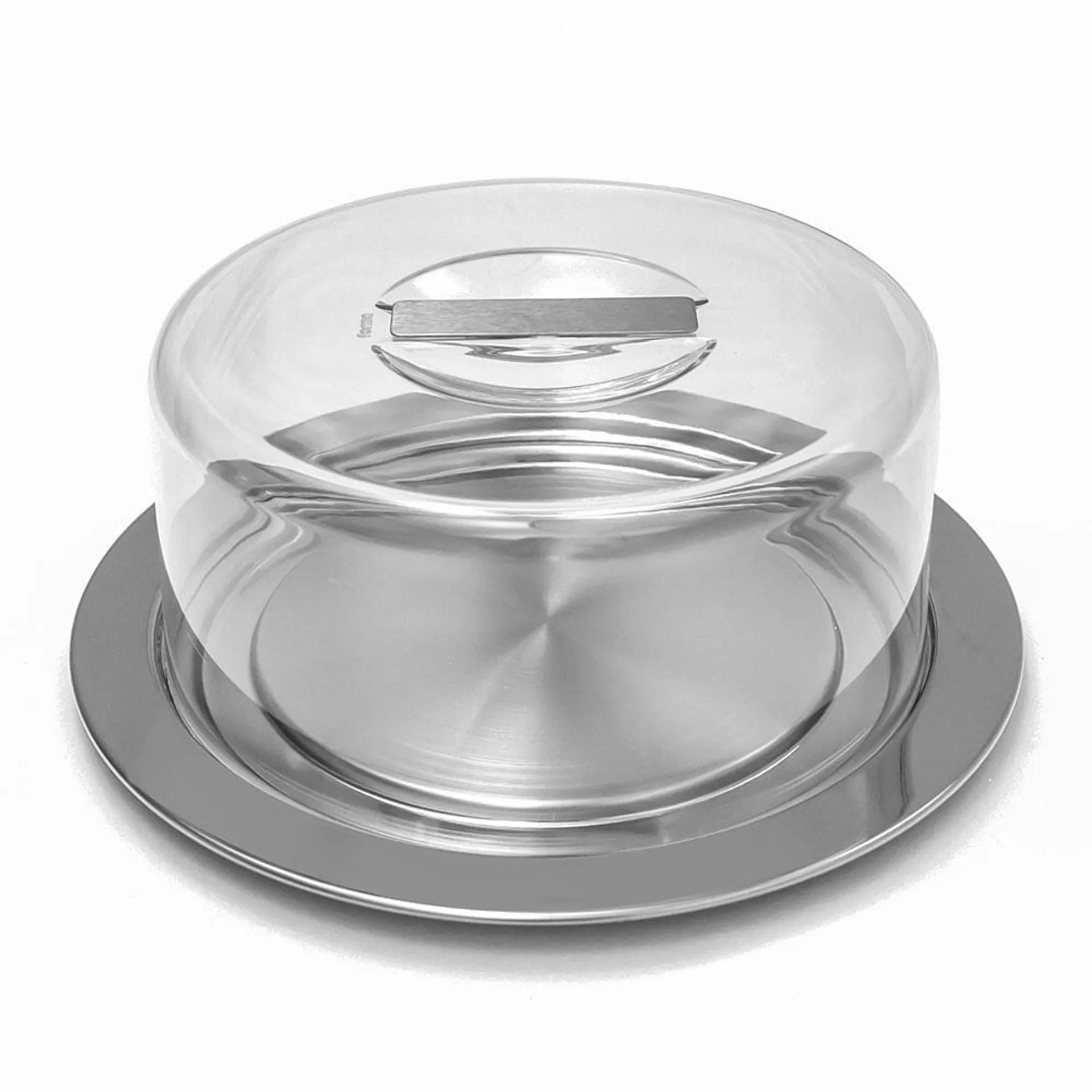 Queijeira de Inox com Tampa De San Cristal 25cm - Forma