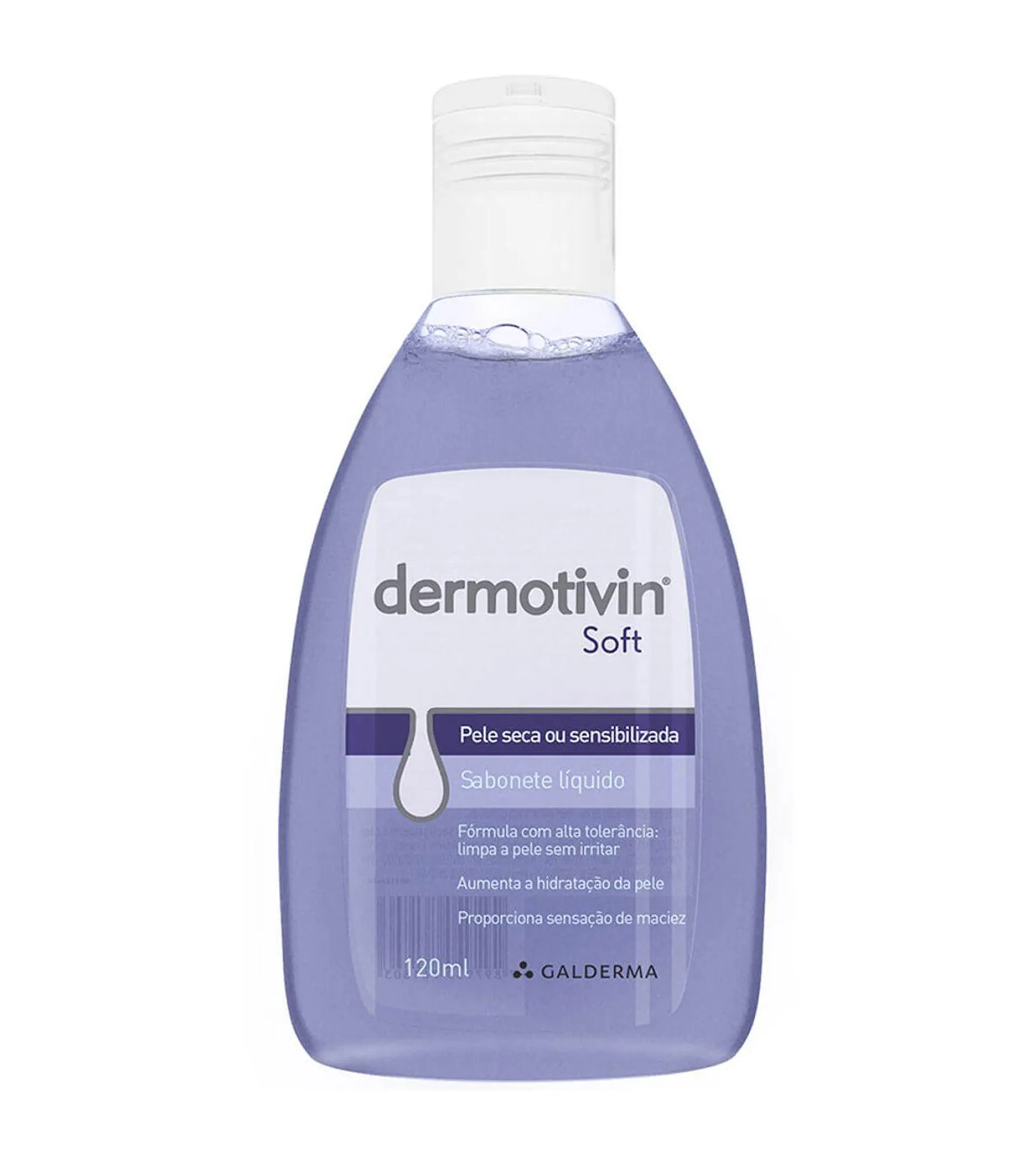 Dermotivin Soft Sabonete Liquido Para Pele Seca 120ml