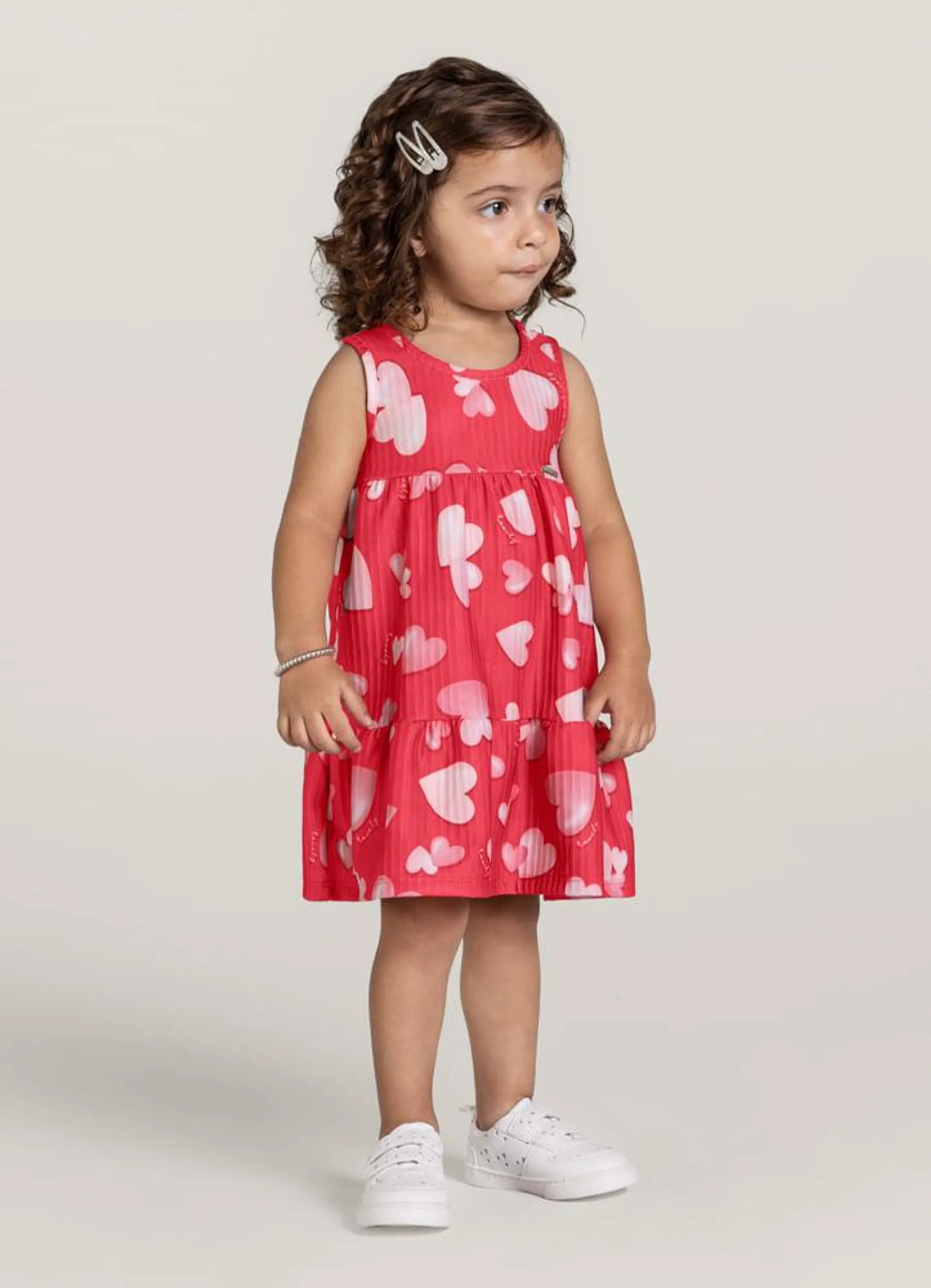 Vestido regata infantil menina Brandili