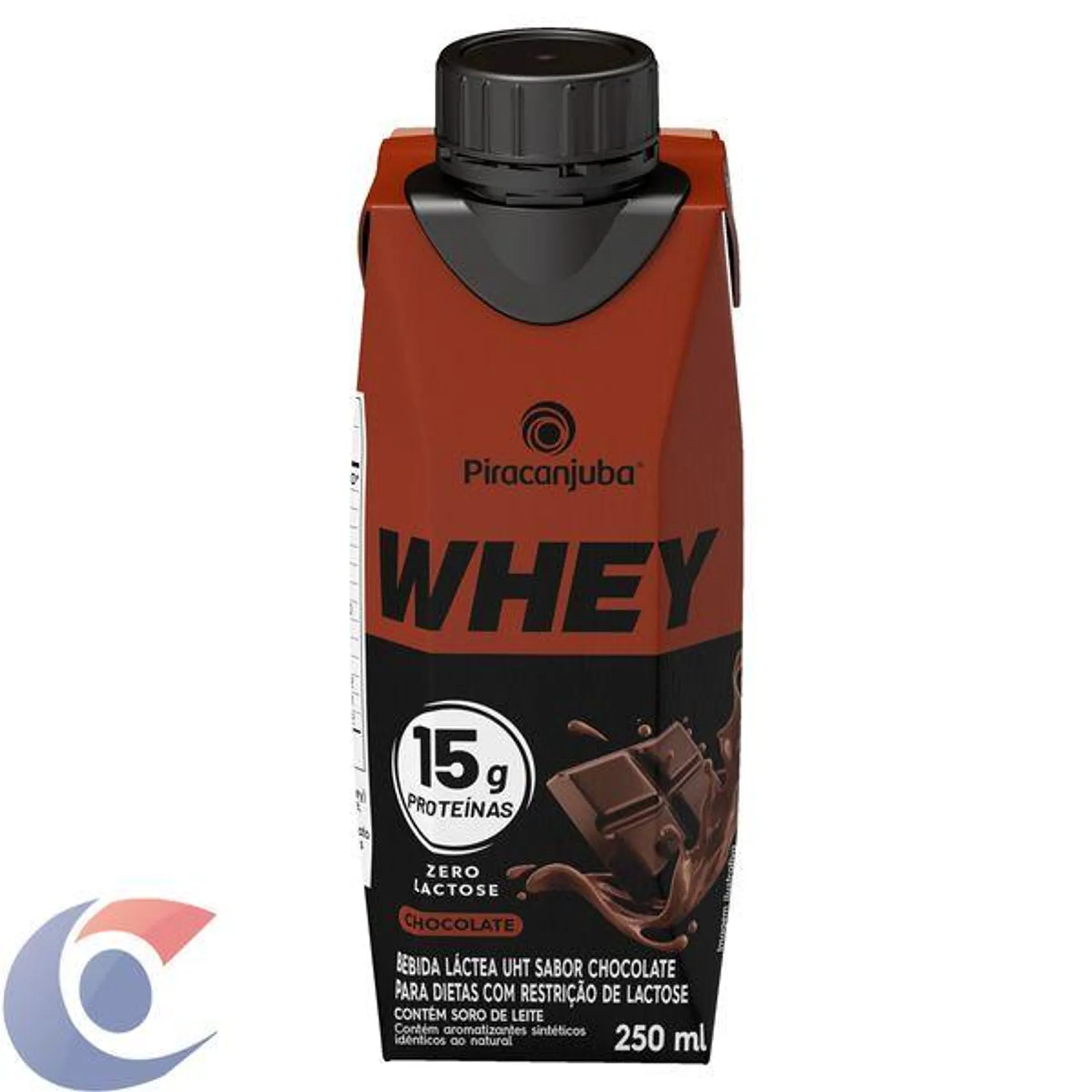 Bebida Láctea Whey Zero Lactose Chocolate Piracanjuba 250ml