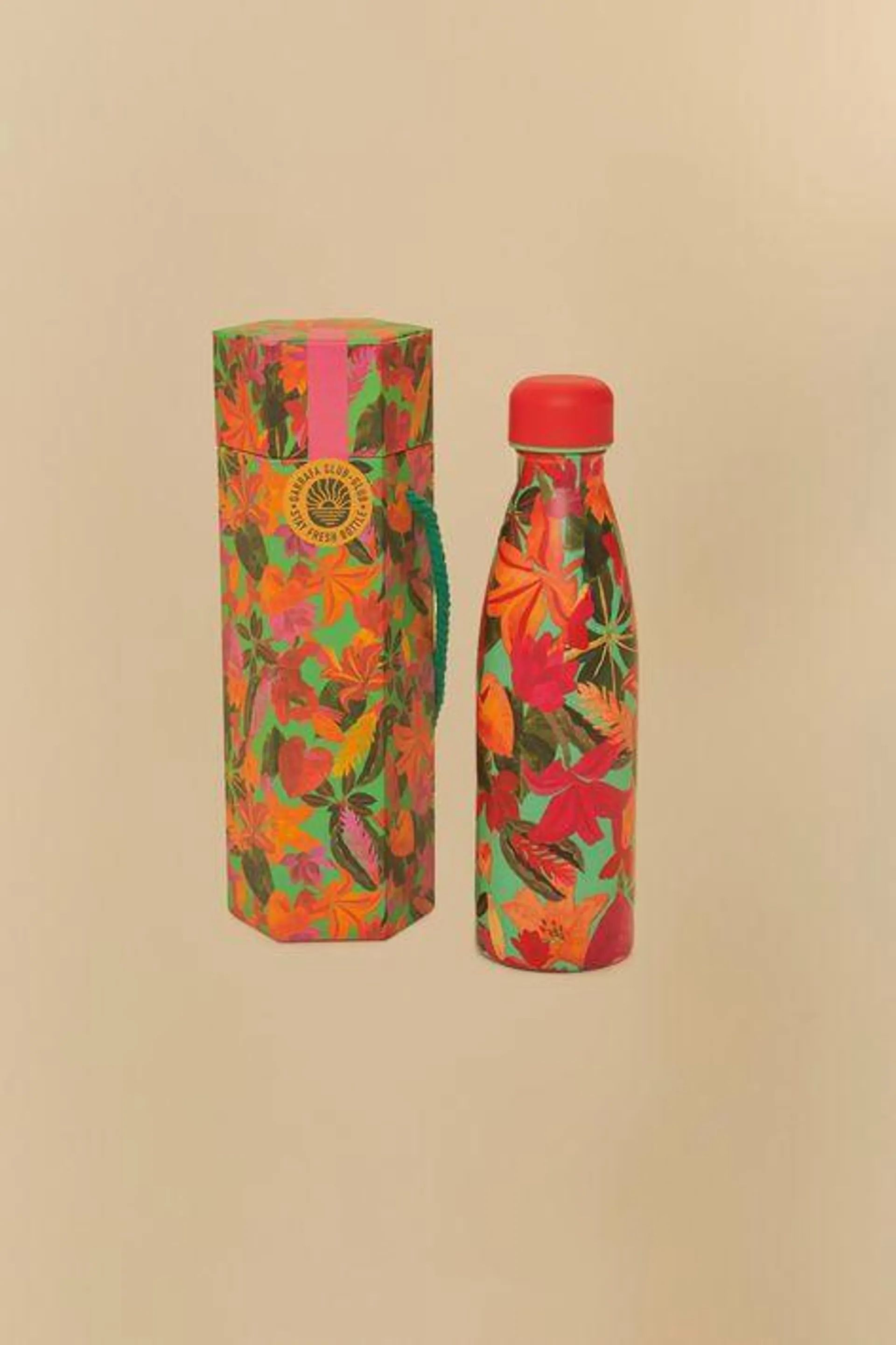 Garrafinha Glub Estampada Floral Tropical