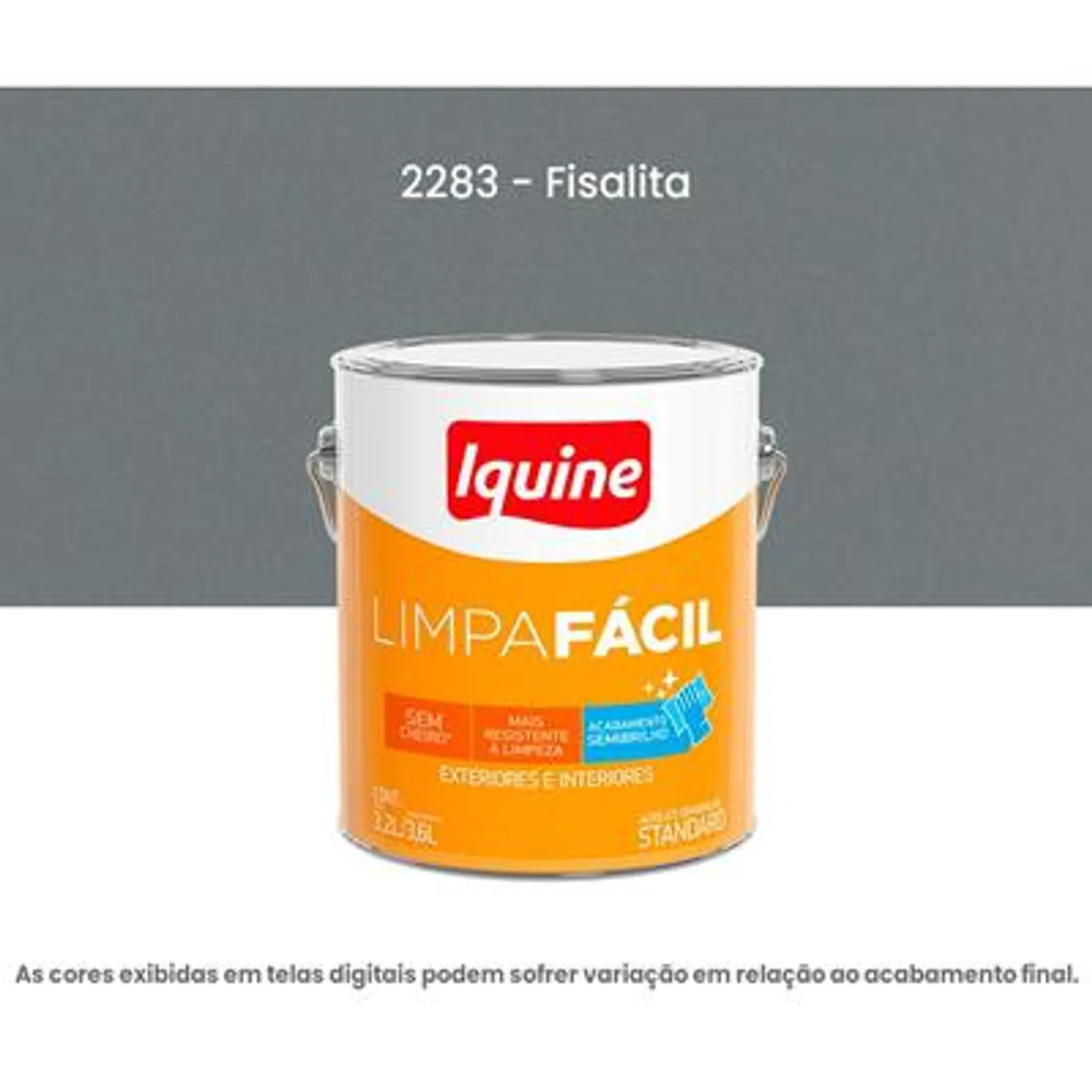 Tinta Acrilica Iquine Standard Semibrilho 3,2L Limpa Fácil 2283 Fisalita (MP)