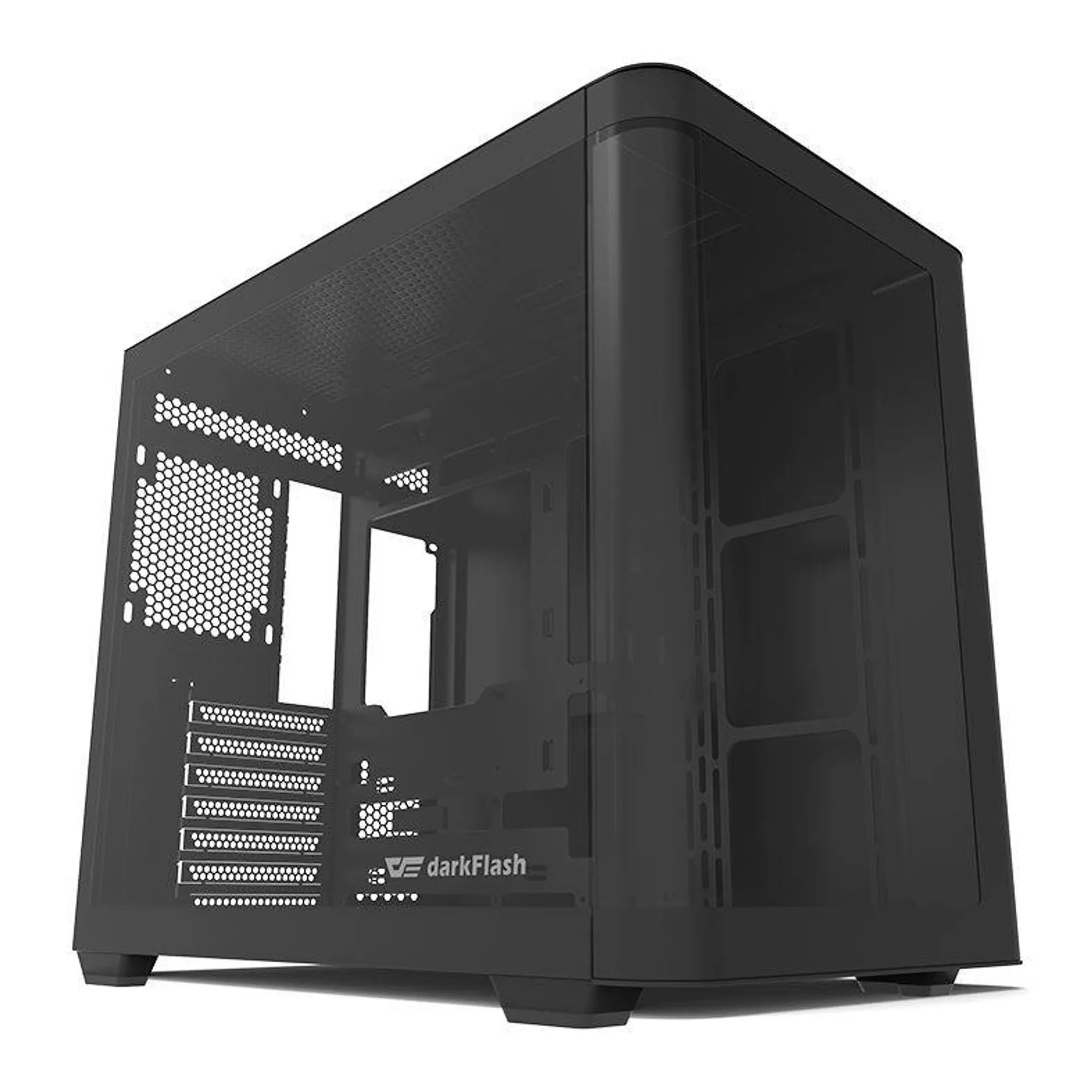 Gabinete Gamer Aigo DarkFlash DPW90, Mid-Tower, Lateral de Vidro, Preto, DPW90-BLACK