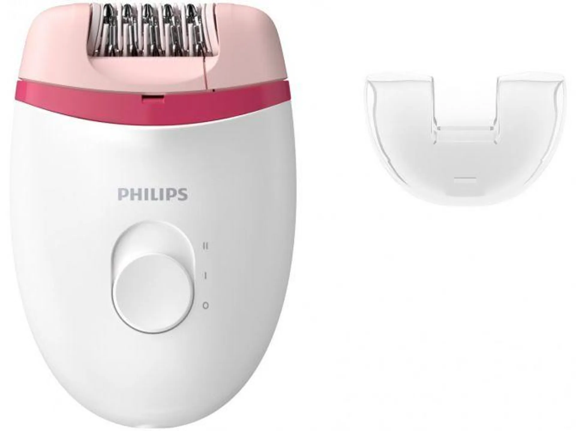 Depilador Philips Walita Satinelle Essential com Fio - Branco/Rosa