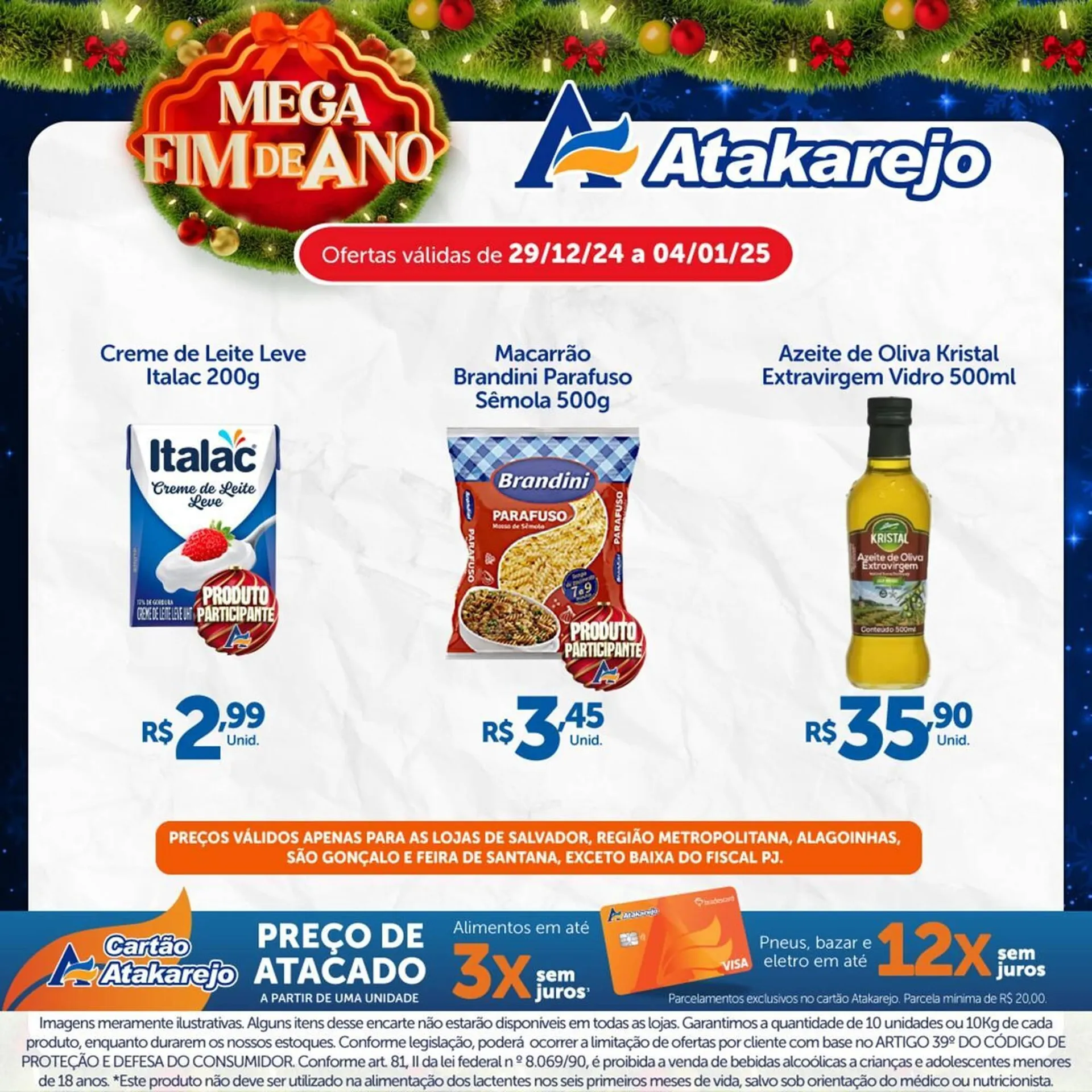 Encarte de Catálogo Atakarejo 30 de dezembro até 4 de janeiro 2025 - Pagina 1