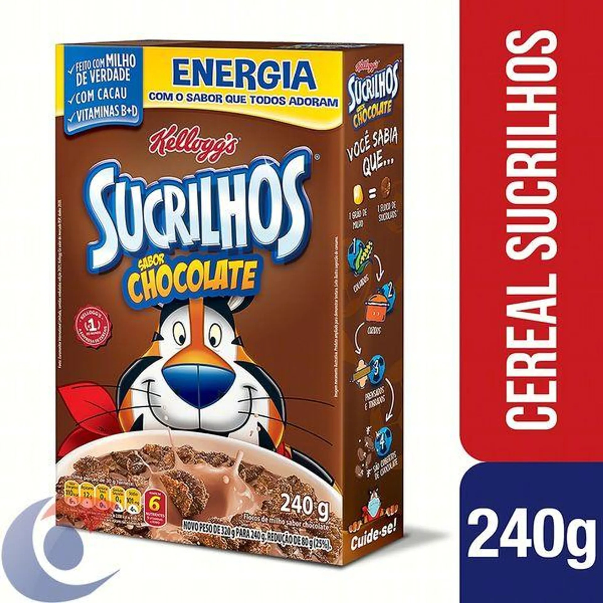 Cereal Matinal Chocolate Kellogg'S Sucrilhos Caixa 240g