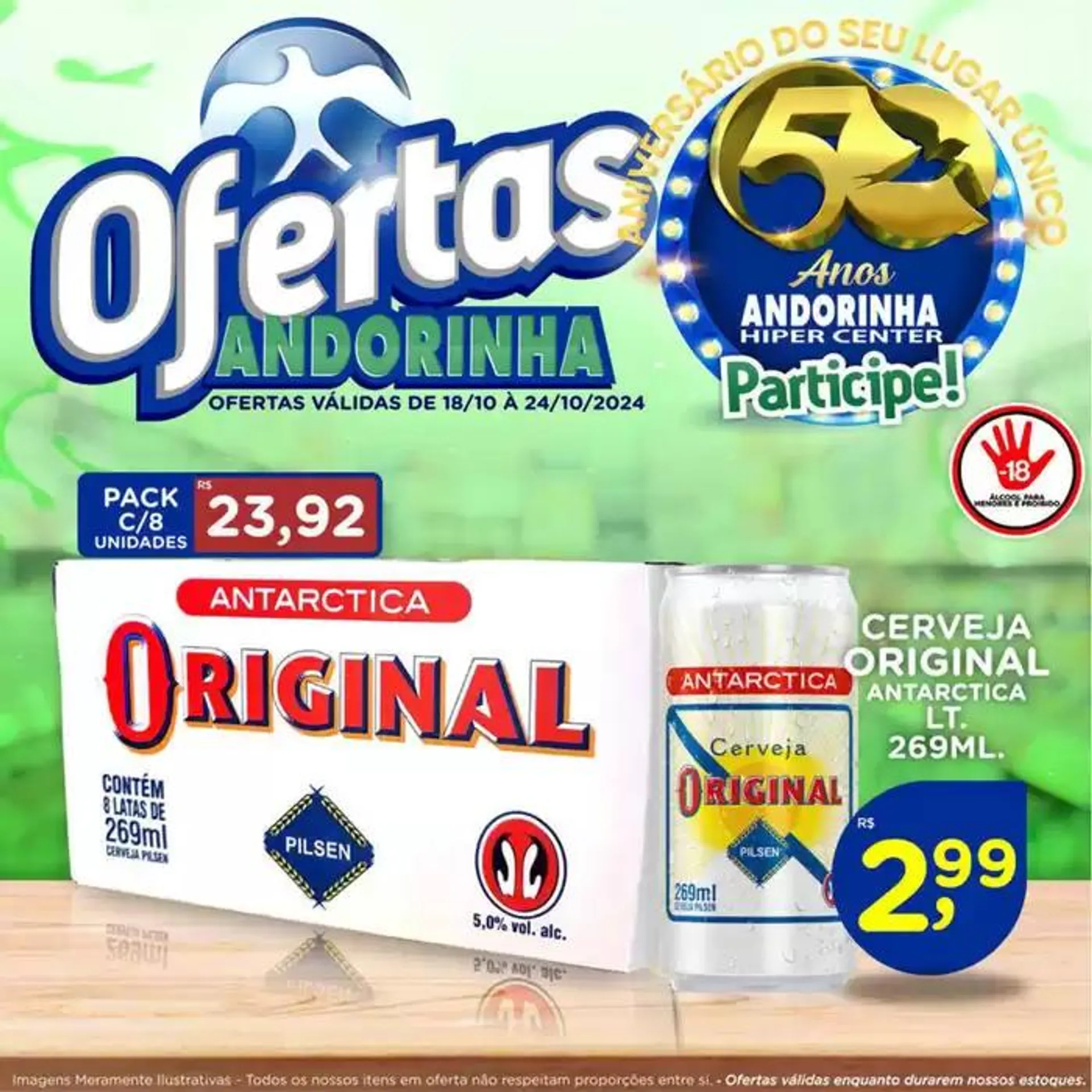 Encarte de Andorinha Hipermercado OFERTAS 18 de outubro até 24 de outubro 2024 - Pagina 18