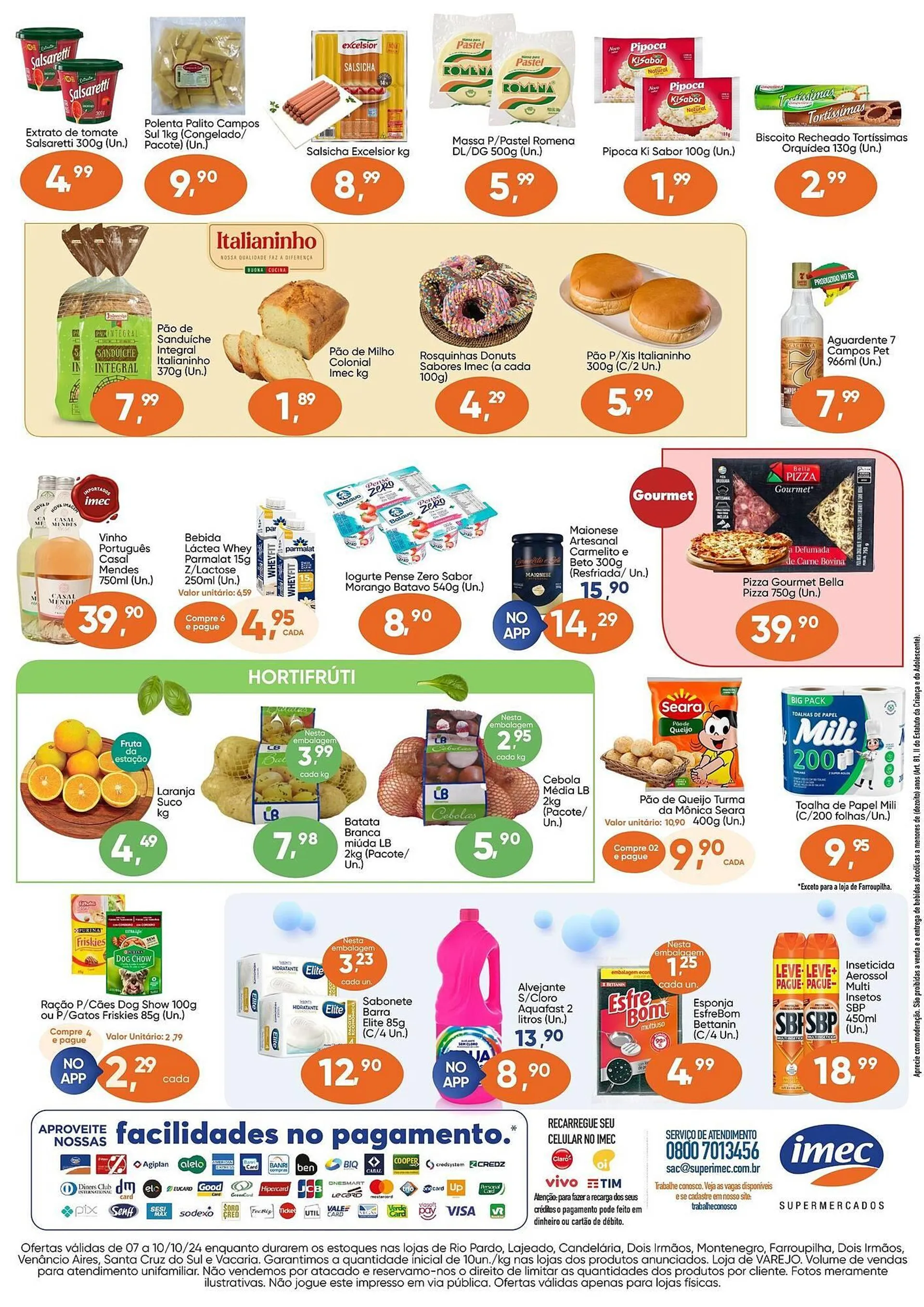 Encarte de Catálogo Imec Supermercados 7 de outubro até 10 de outubro 2024 - Pagina 2