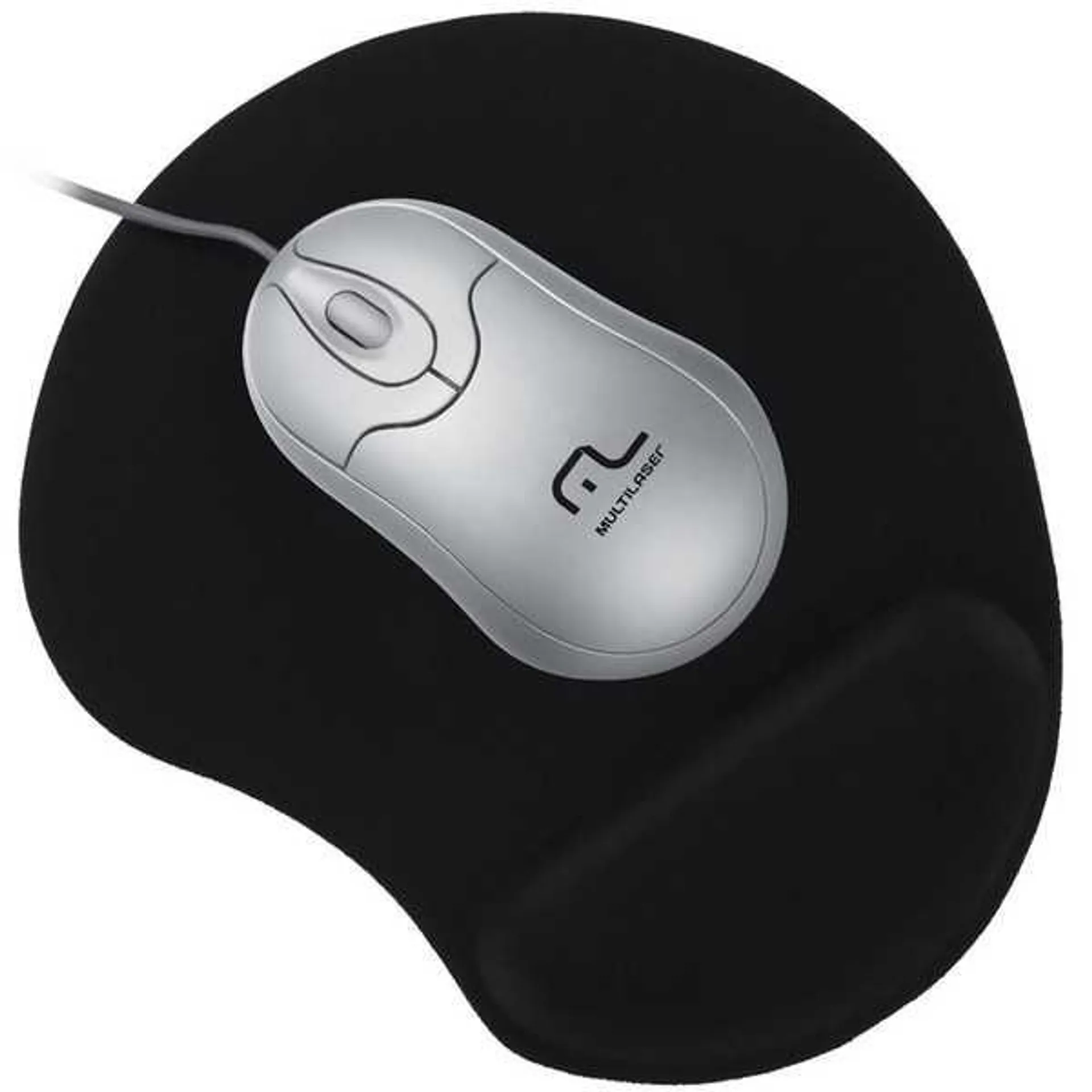 Mouse Pad Ergonômico com Apoio em Gel Preto AC024 1 UN Multilaser